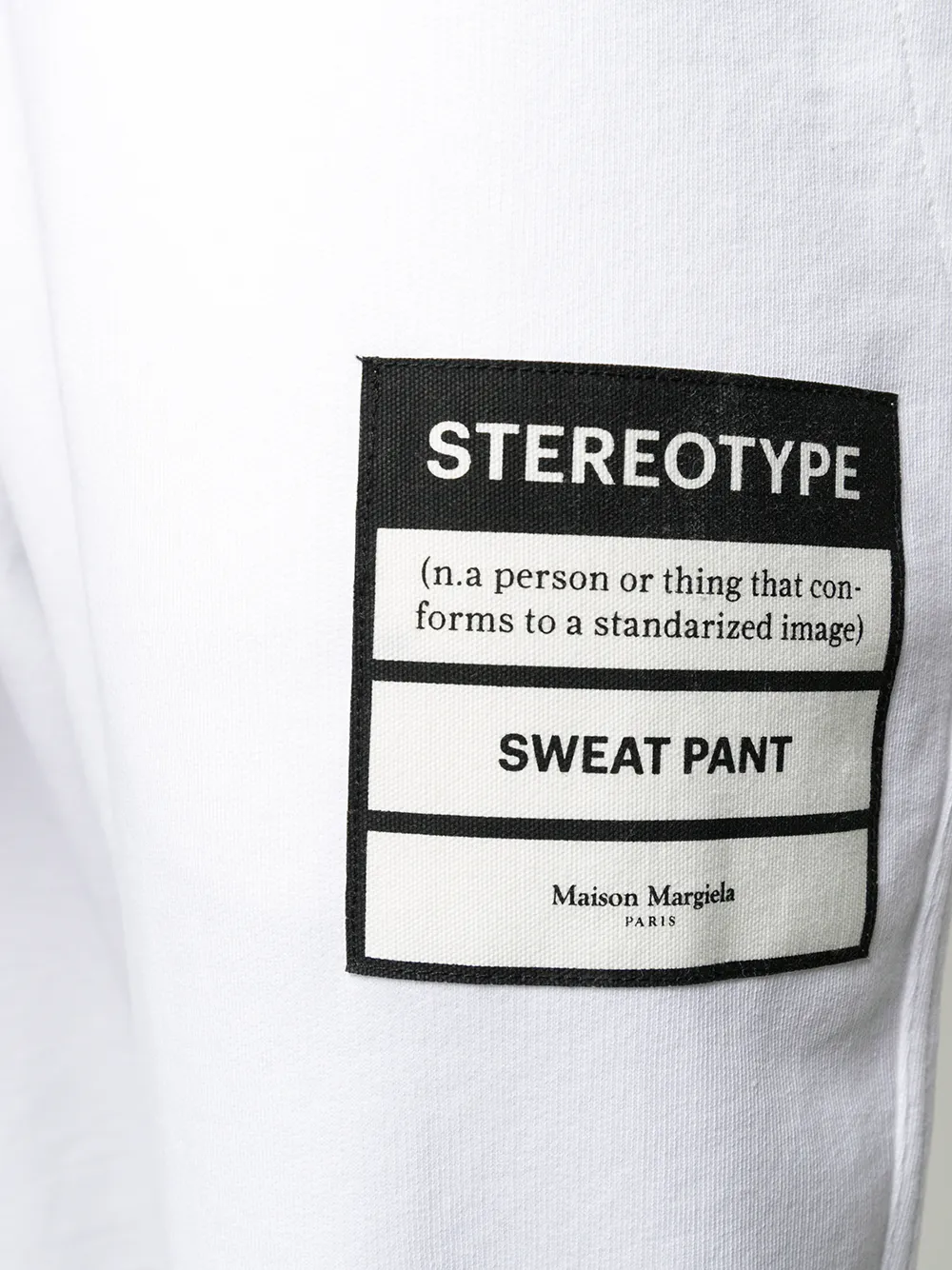 фото Maison margiela спортивные брюки stereotype с принтом