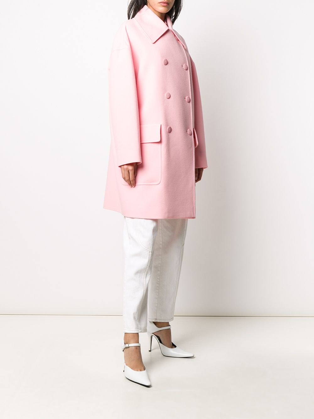 фото Givenchy двубортное пальто оверсайз