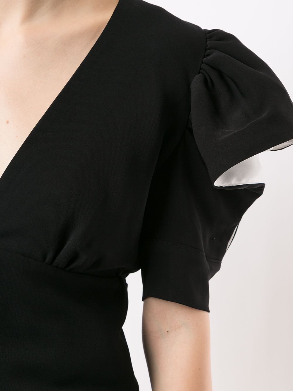 фото Silvia tcherassi приталенная блузка helda с оборками