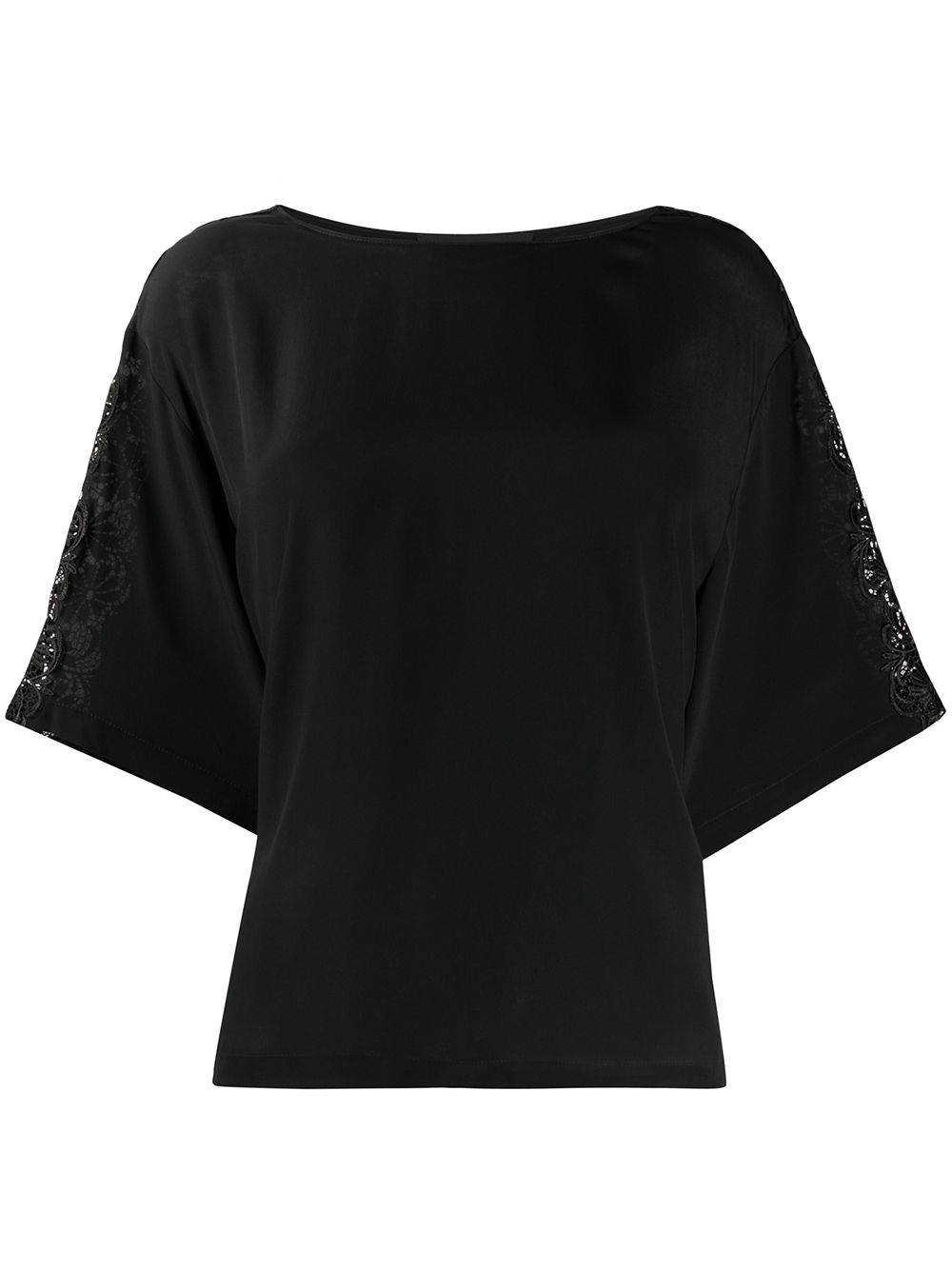 фото Boutique moschino блузка с цветочной вышивкой