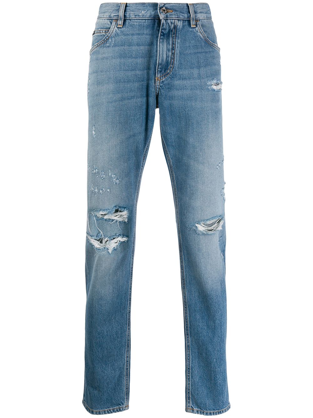 фото Dolce & gabbana джинсы с эффектом потертости
