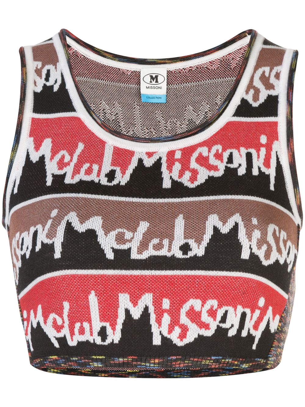 фото M missoni укороченный топ с логотипом