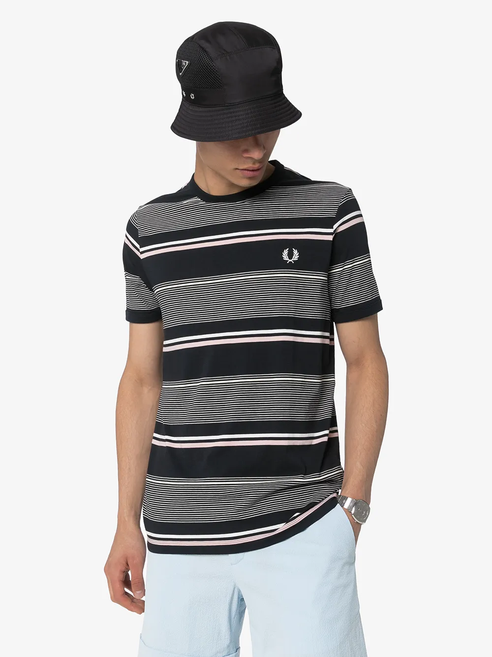 фото Fred perry футболка в полоску