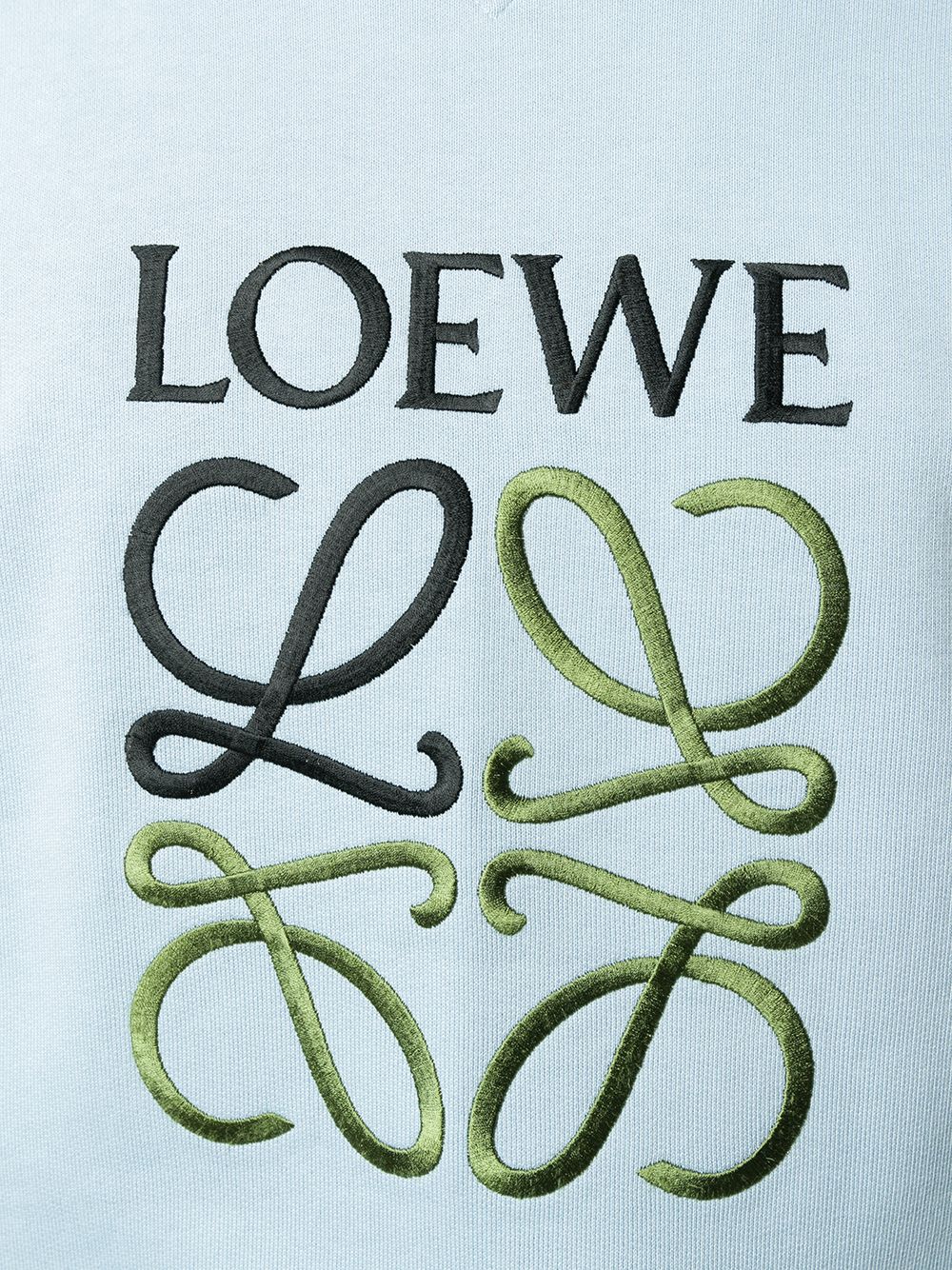 фото Loewe толстовка с вышивкой anagram