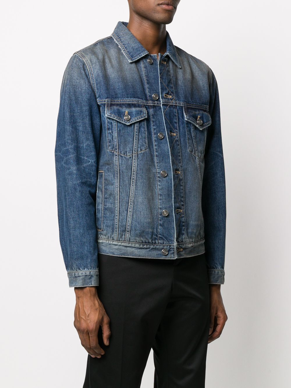 фото Givenchy джинсовая куртка с логотипом