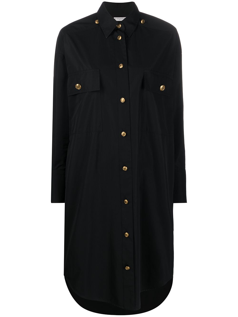 фото Givenchy платье-рубашка на пуговицах