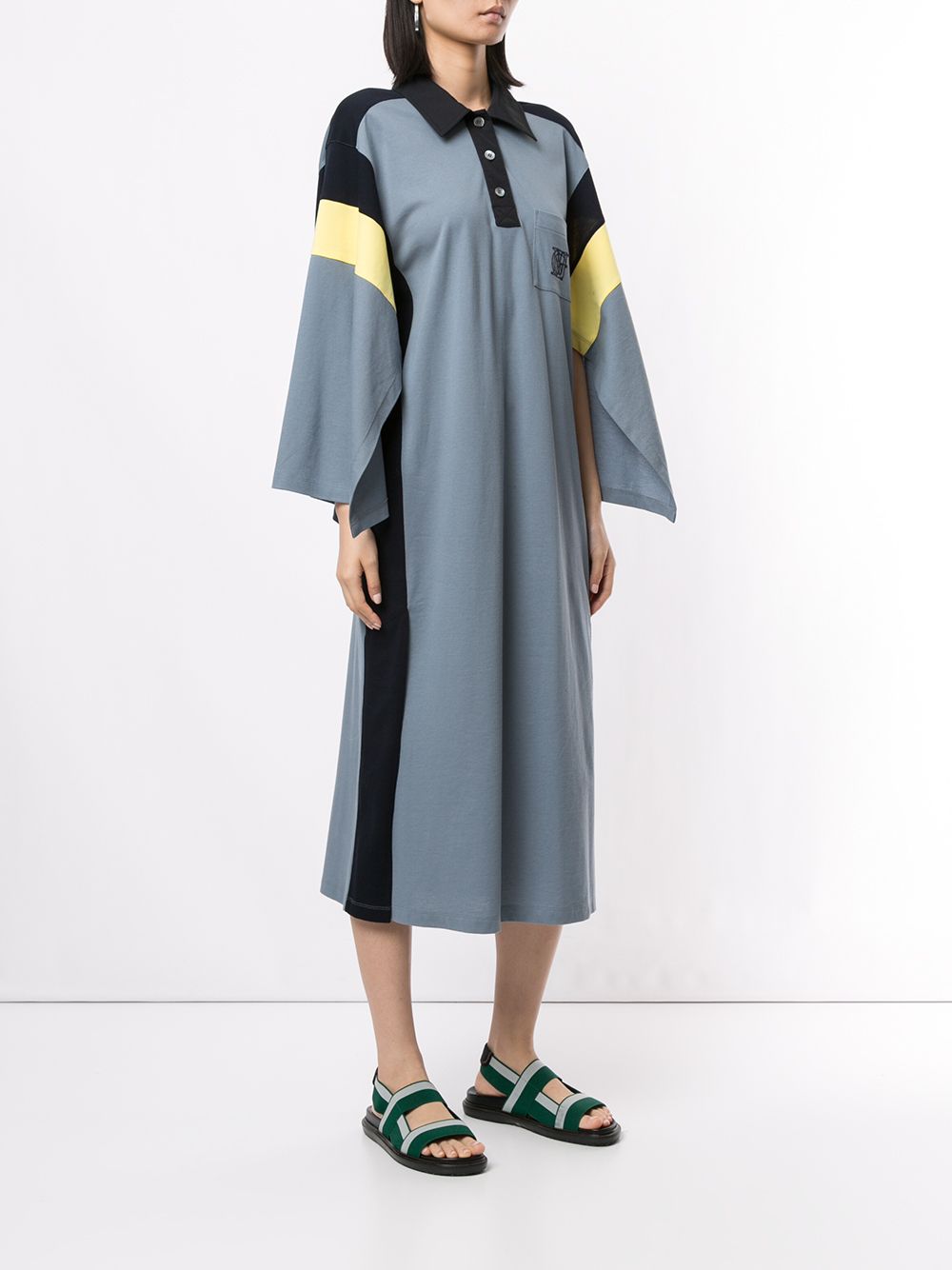 фото Goen.j colour-block polo dress