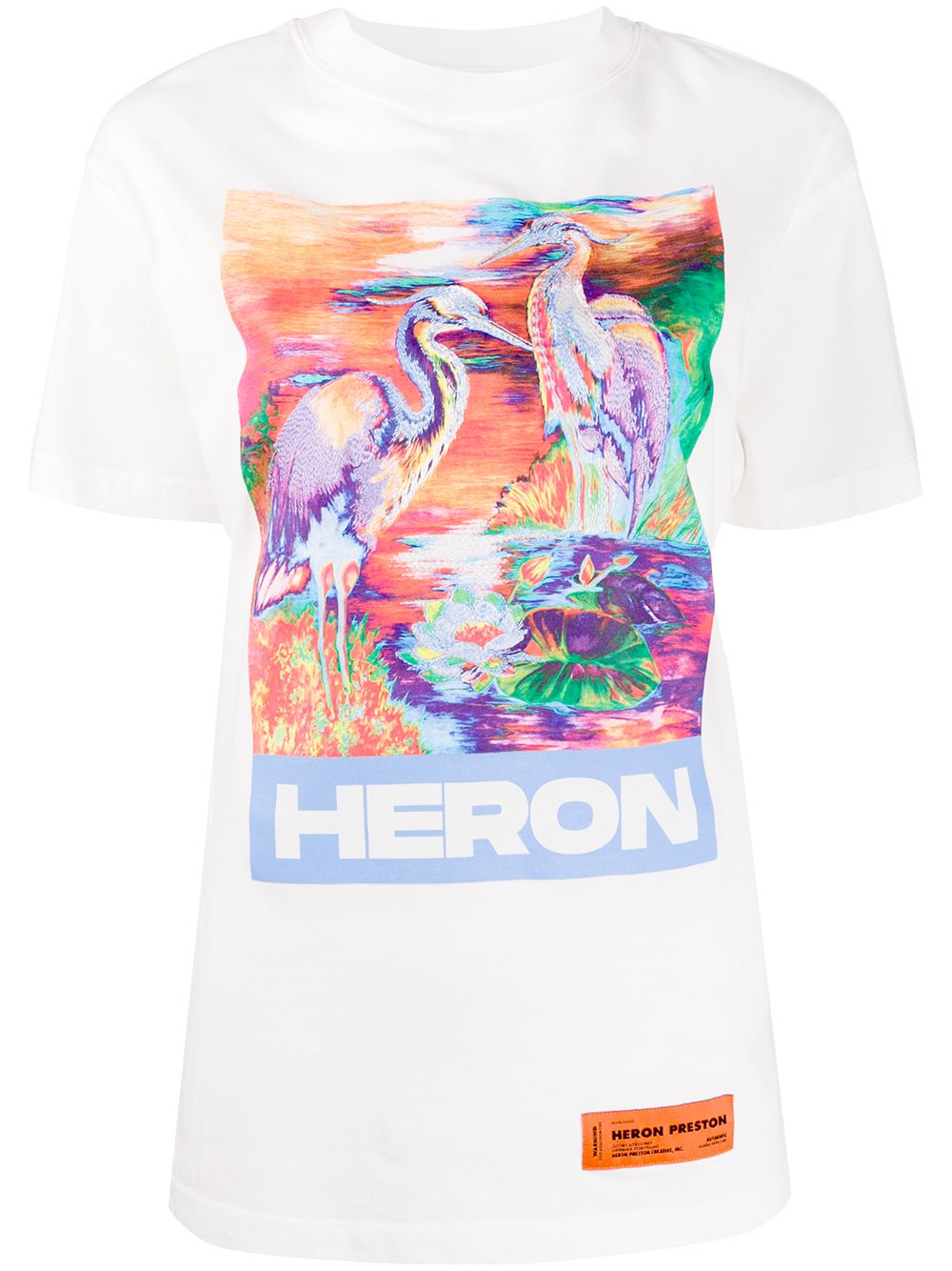 фото Heron preston футболка с принтом