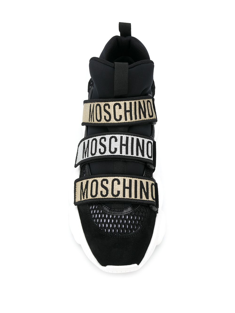 фото Moschino кроссовки teddy с ремешками и логотипом