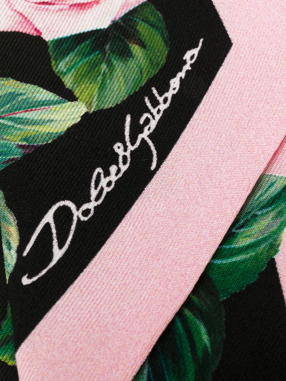 фото Dolce & gabbana узкий платок с принтом tropical rose