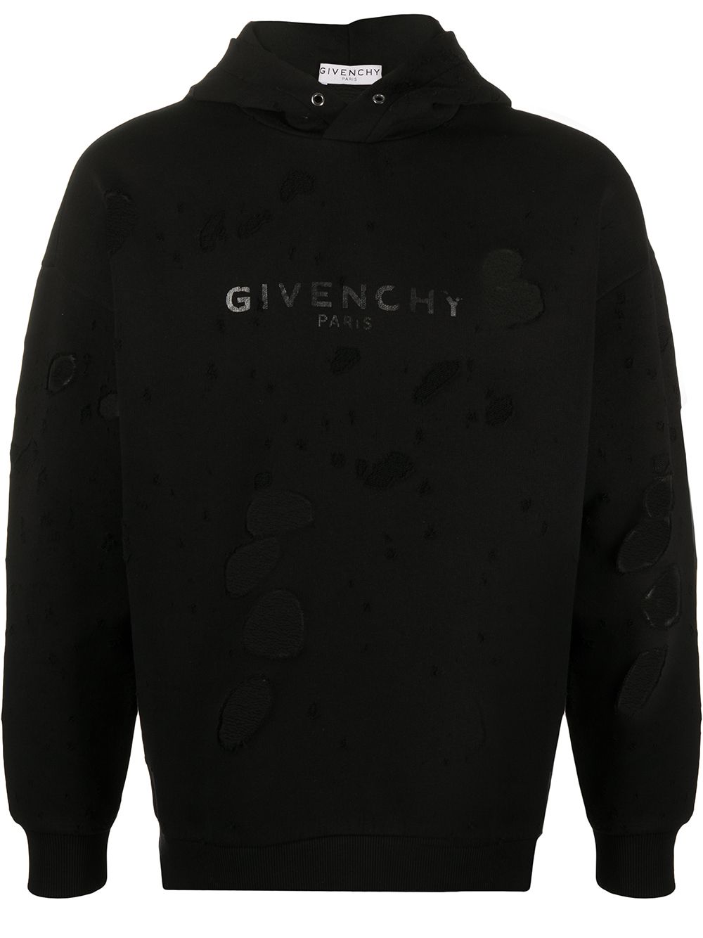 фото Givenchy худи с эффектом потертости