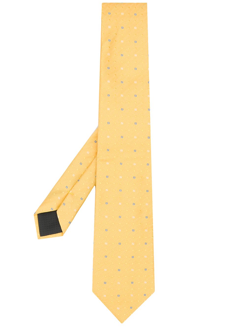 фото Fendi жаккардовый галстук с логотипом ff