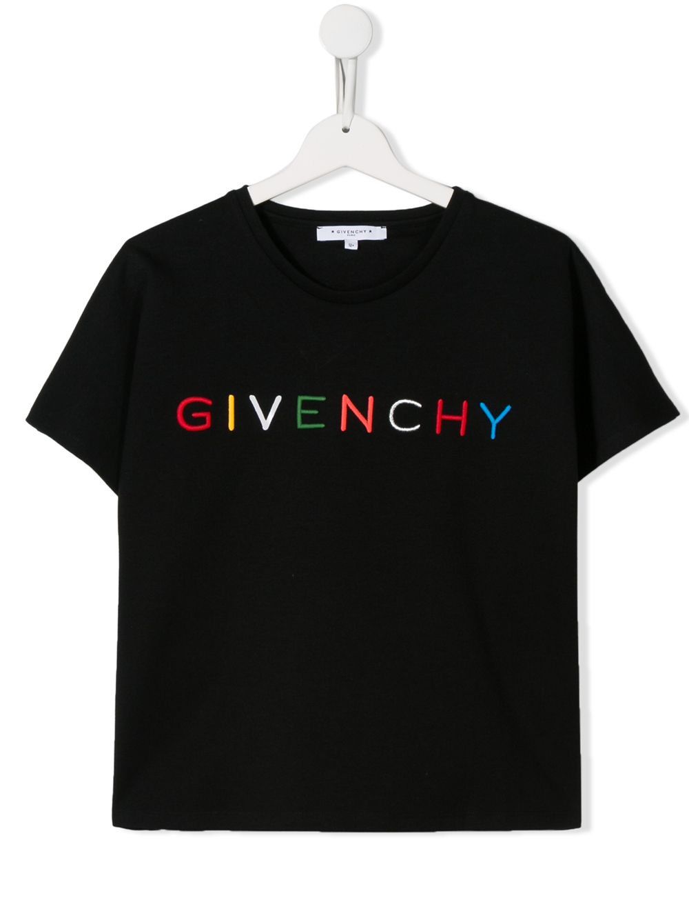 фото Givenchy kids футболка с вышитым логотипом