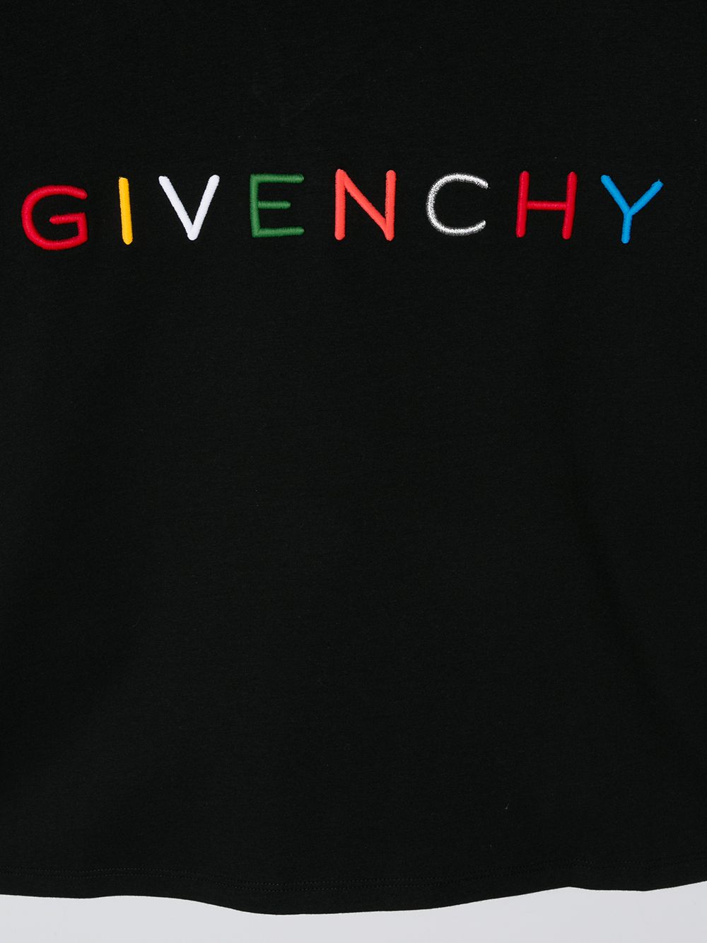 фото Givenchy kids футболка с вышитым логотипом