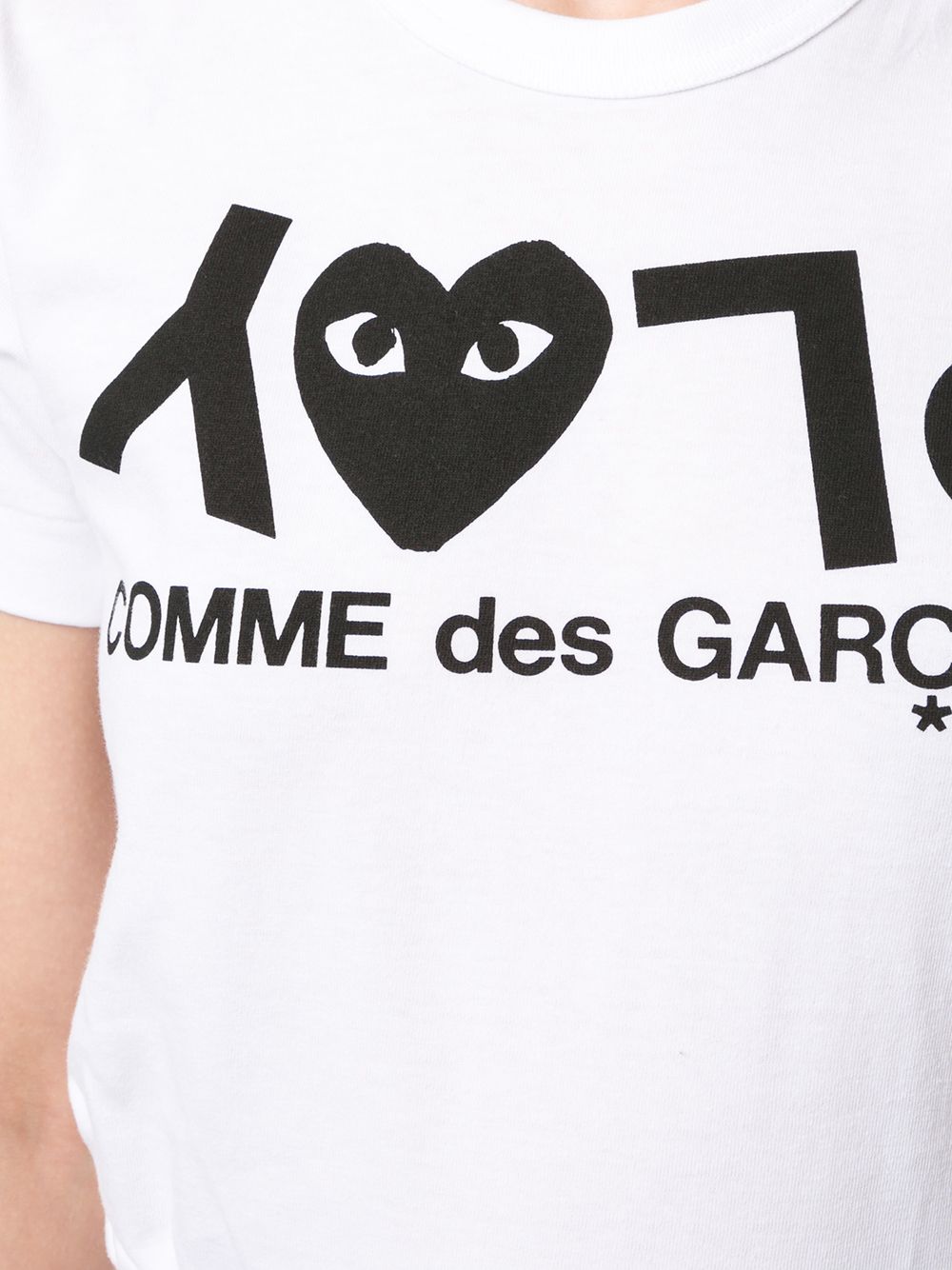 фото Comme des garçons play футболка свободного кроя с логотипом