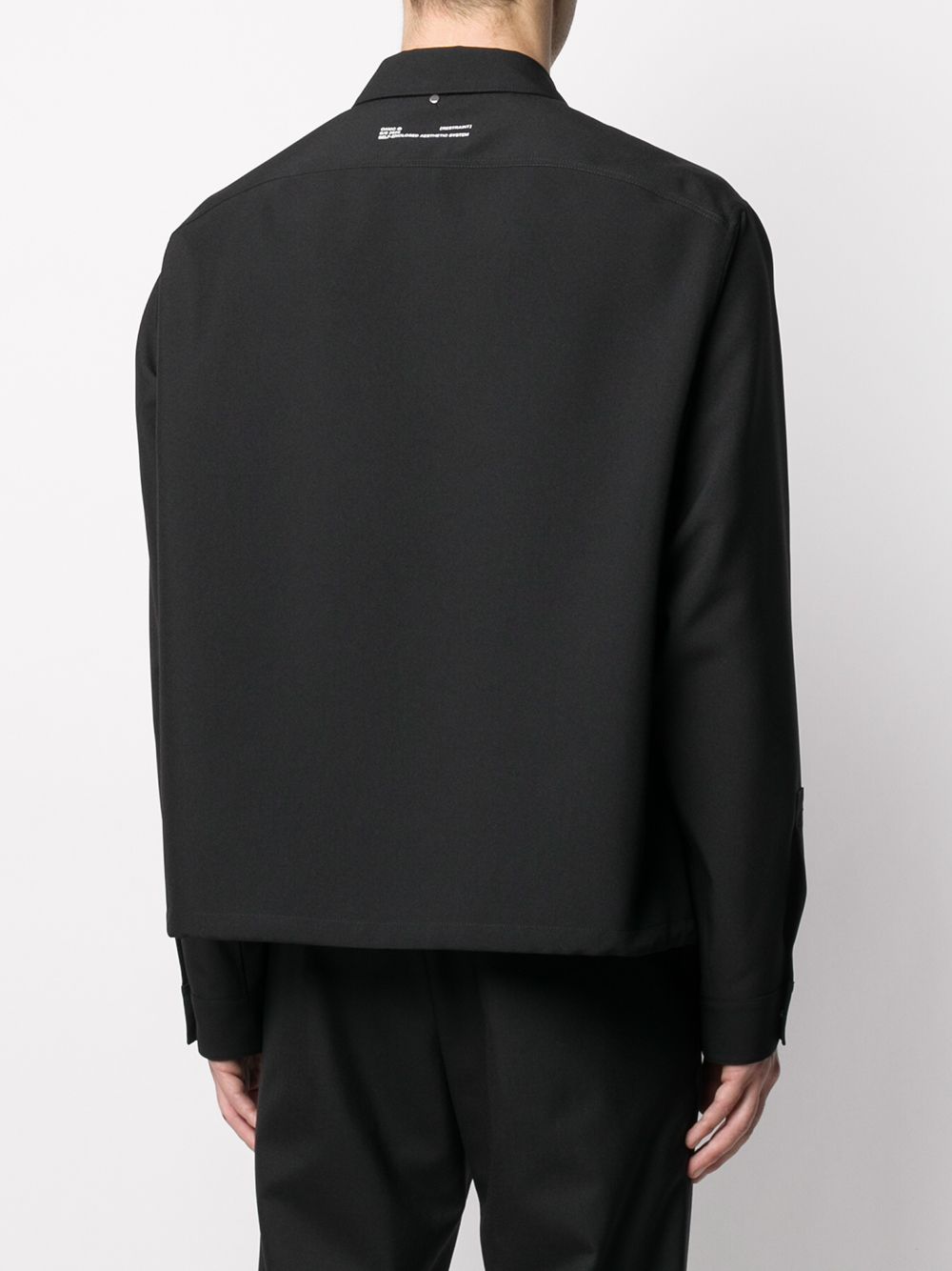 фото Oamc куртка-рубашка с графичным принтом