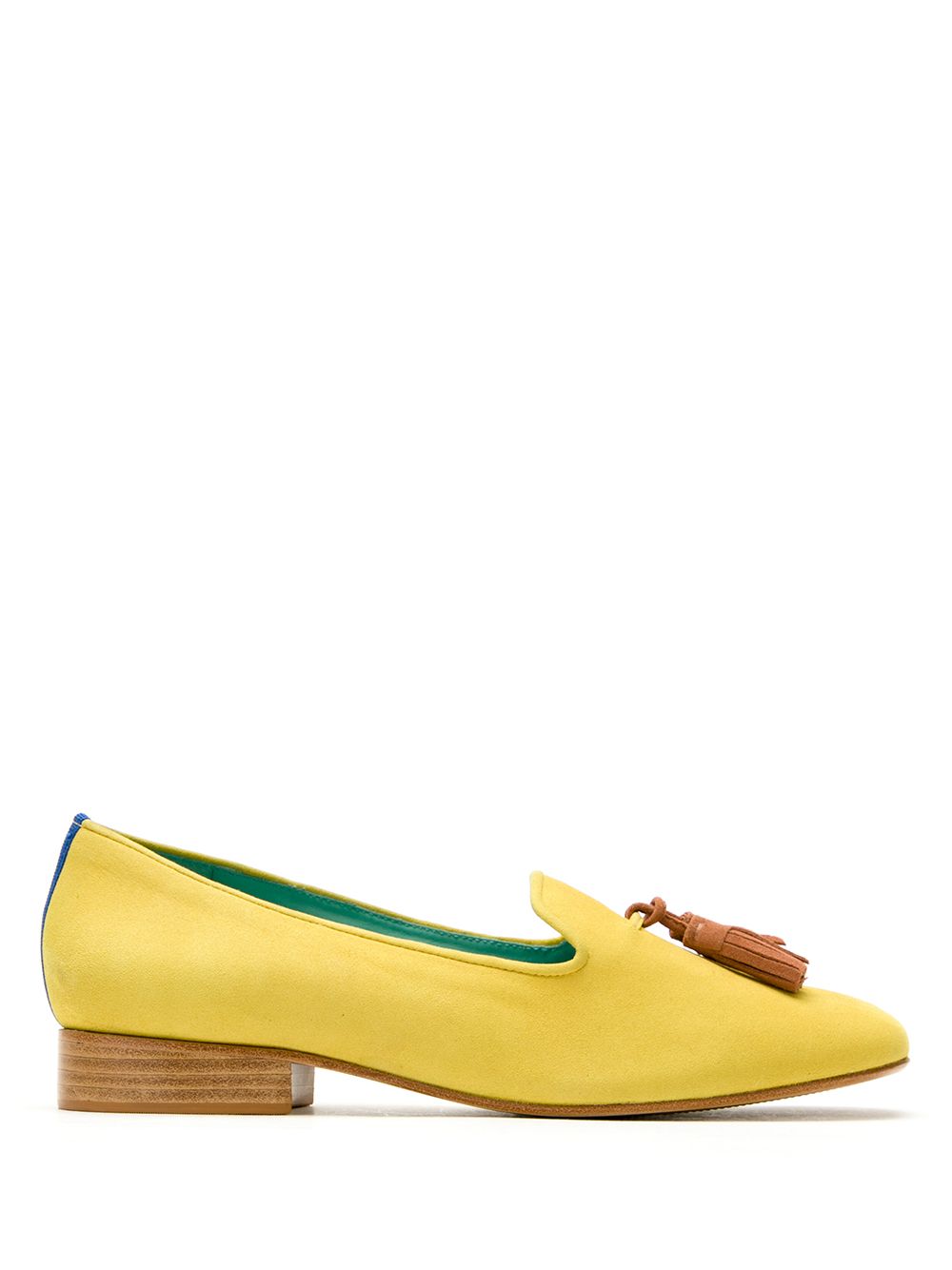 фото Blue bird shoes loafer dirham camurça amarelo