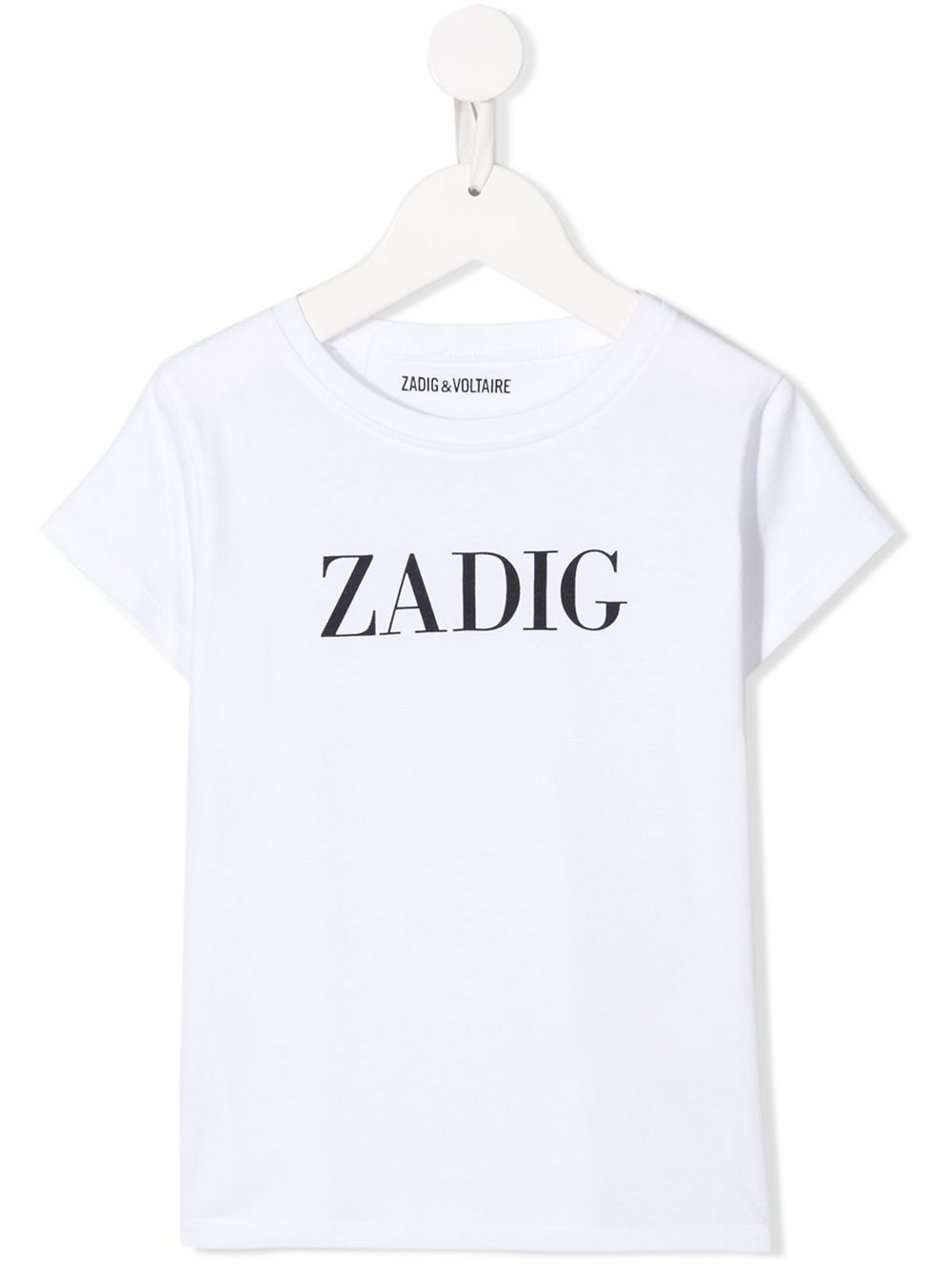 фото Zadig & voltaire kids футболка с круглым вырезом и логотипом