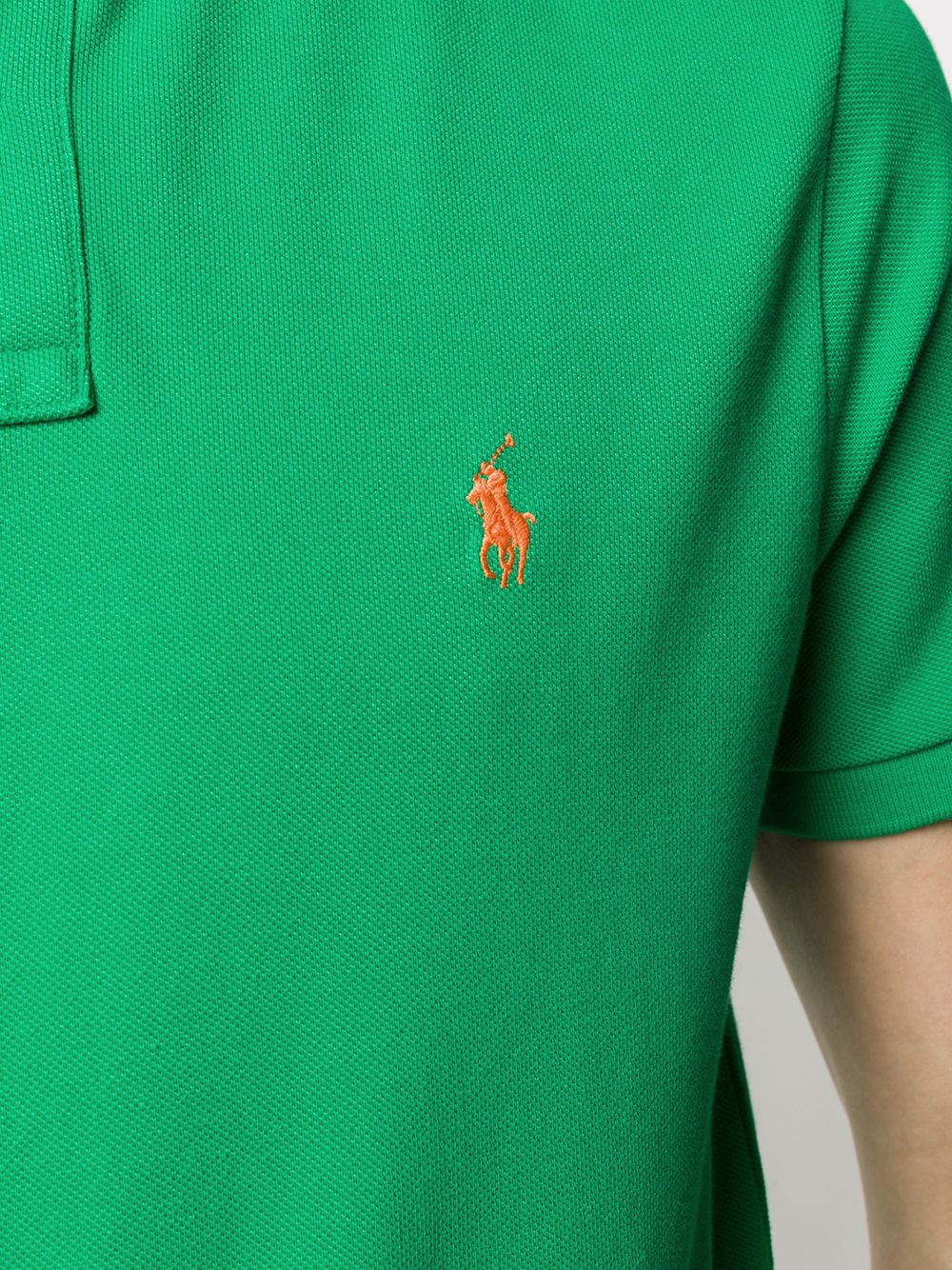 фото Polo ralph lauren рубашка-поло с вышитым логотипом