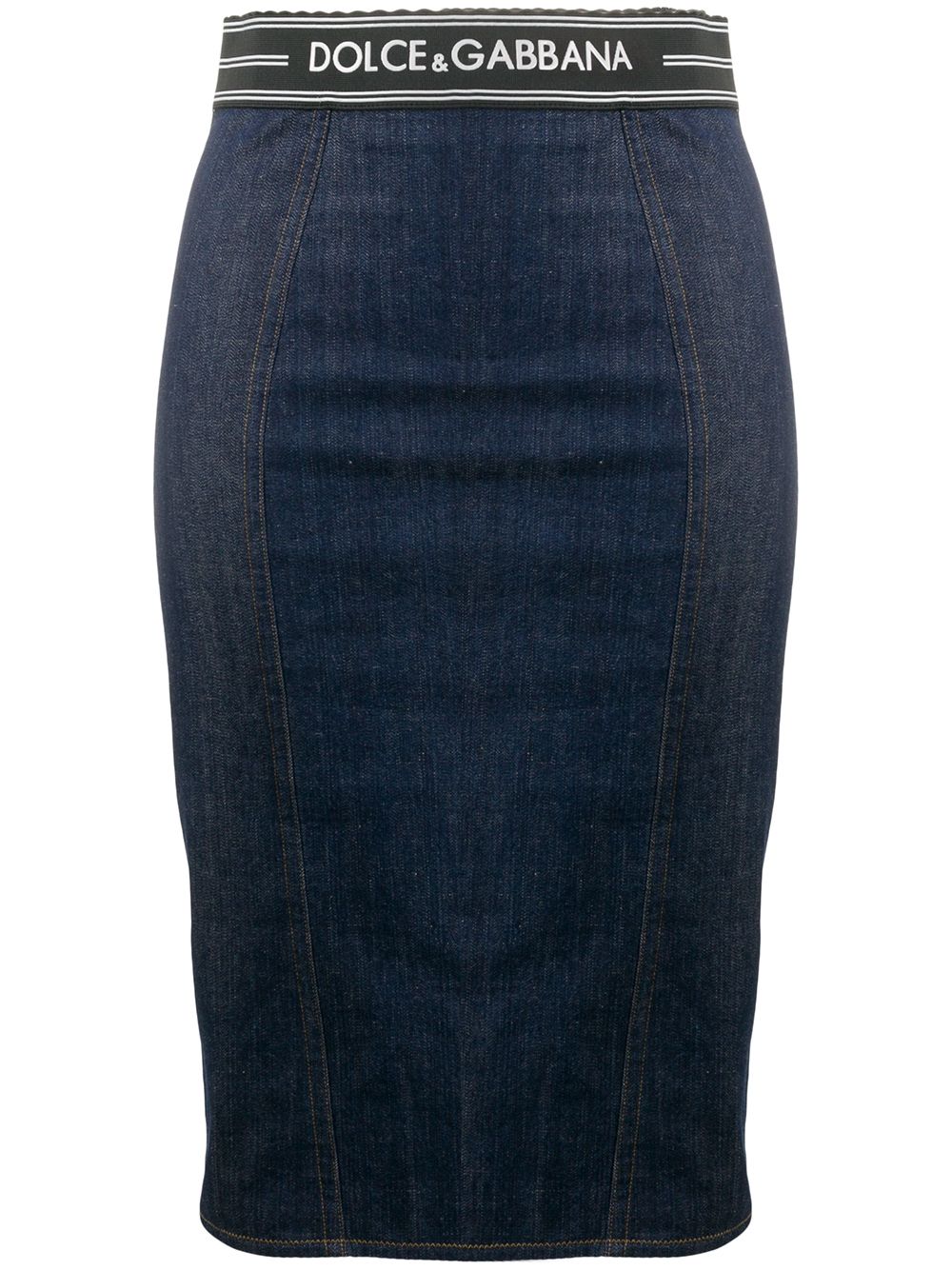 фото Dolce & gabbana джинсовая юбка-карандаш