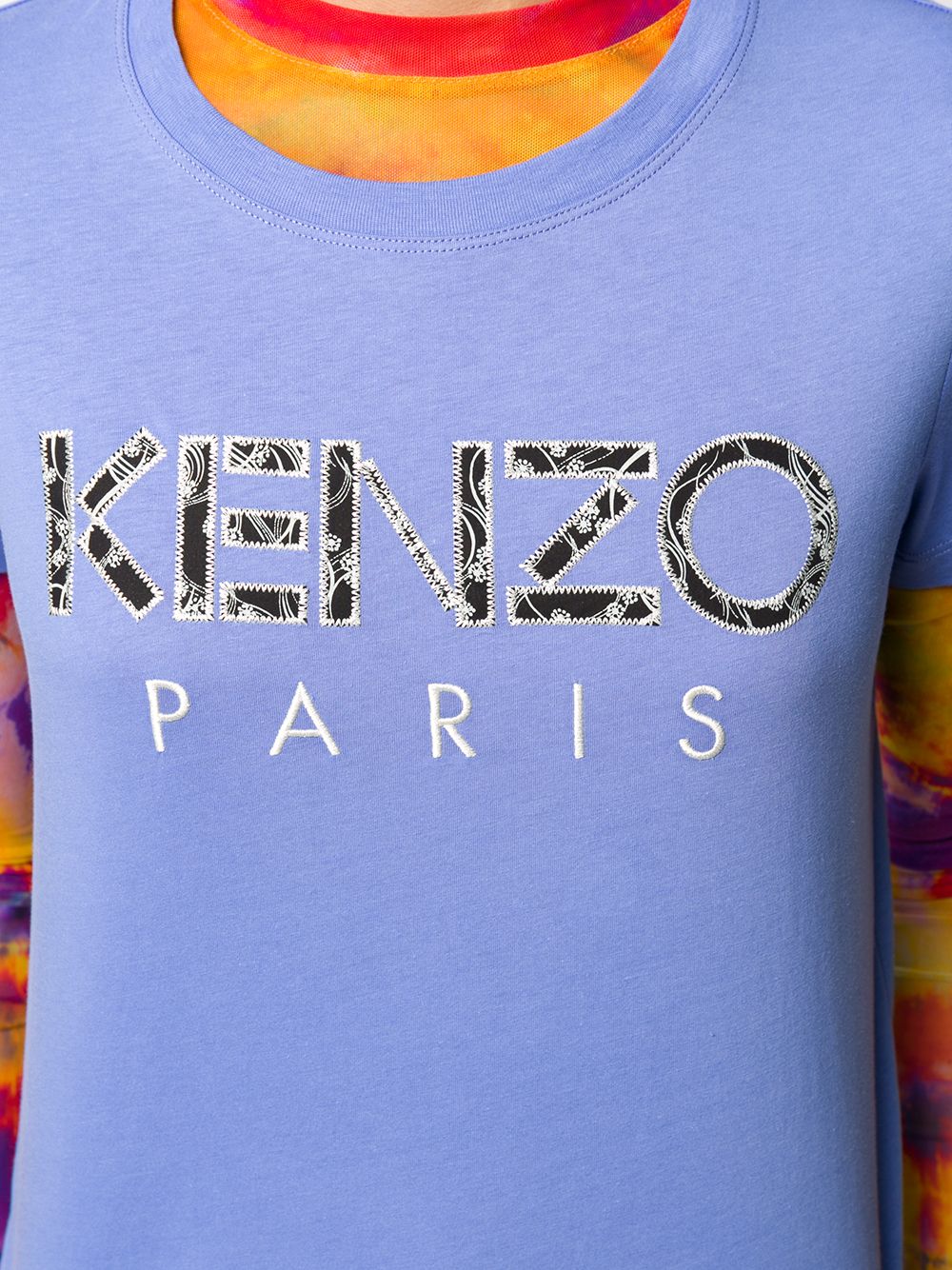 фото Kenzo футболка с вышитым логотипом