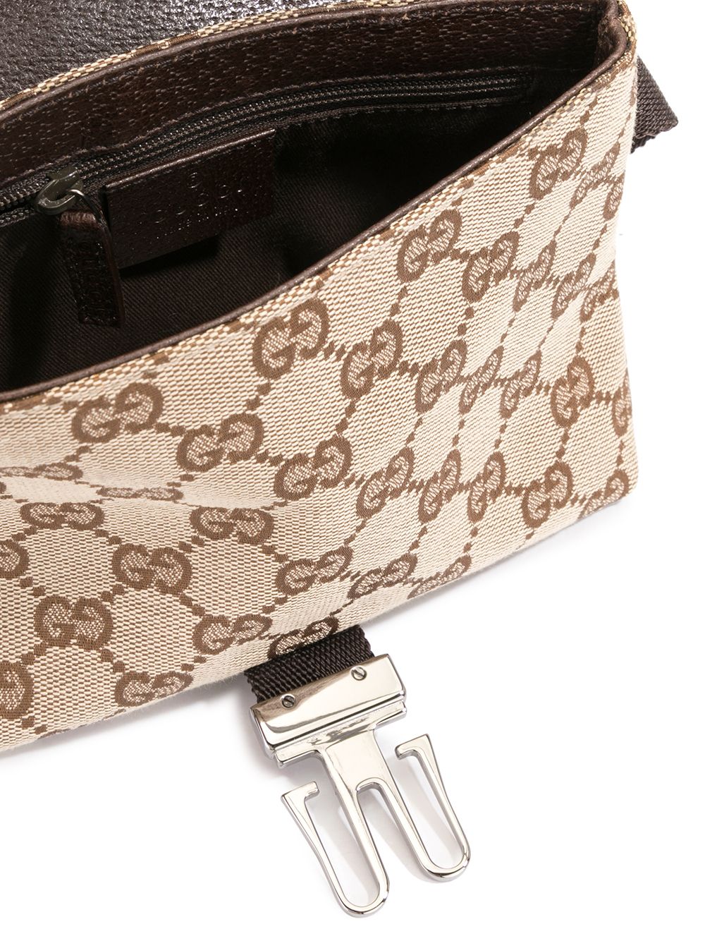 фото Gucci pre-owned поясная сумка с узором gg supreme