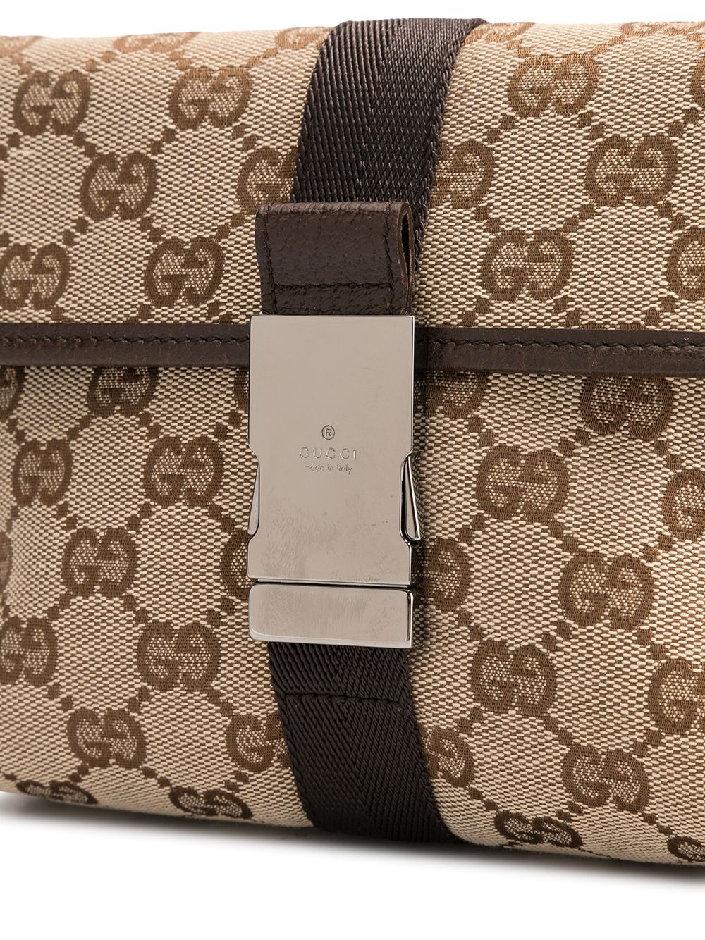 фото Gucci pre-owned поясная сумка с узором gg supreme