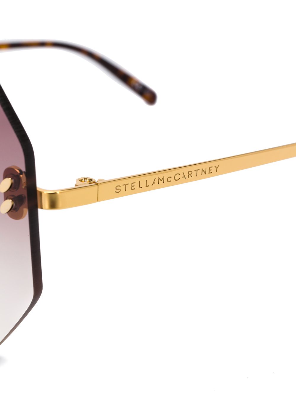 фото Stella mccartney eyewear солнцезащитные очки в геометричной оправе