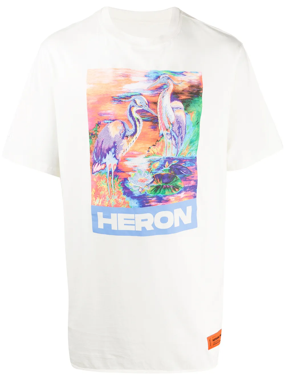 фото Heron preston футболка с принтом