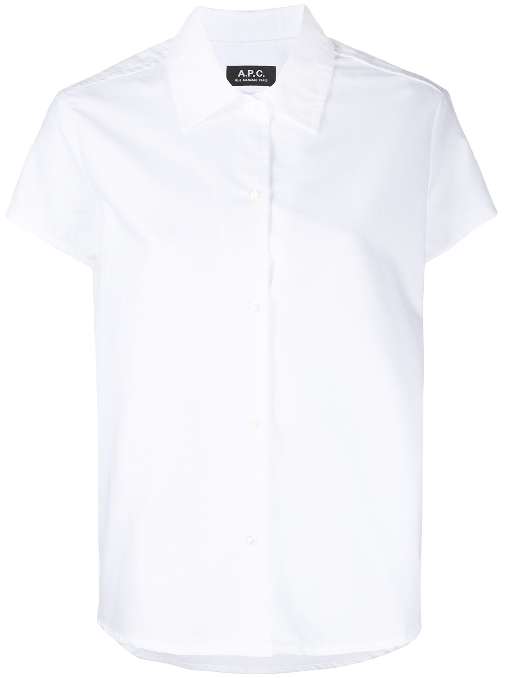 фото A.p.c. рубашка с заостренным воротником и короткими рукавами