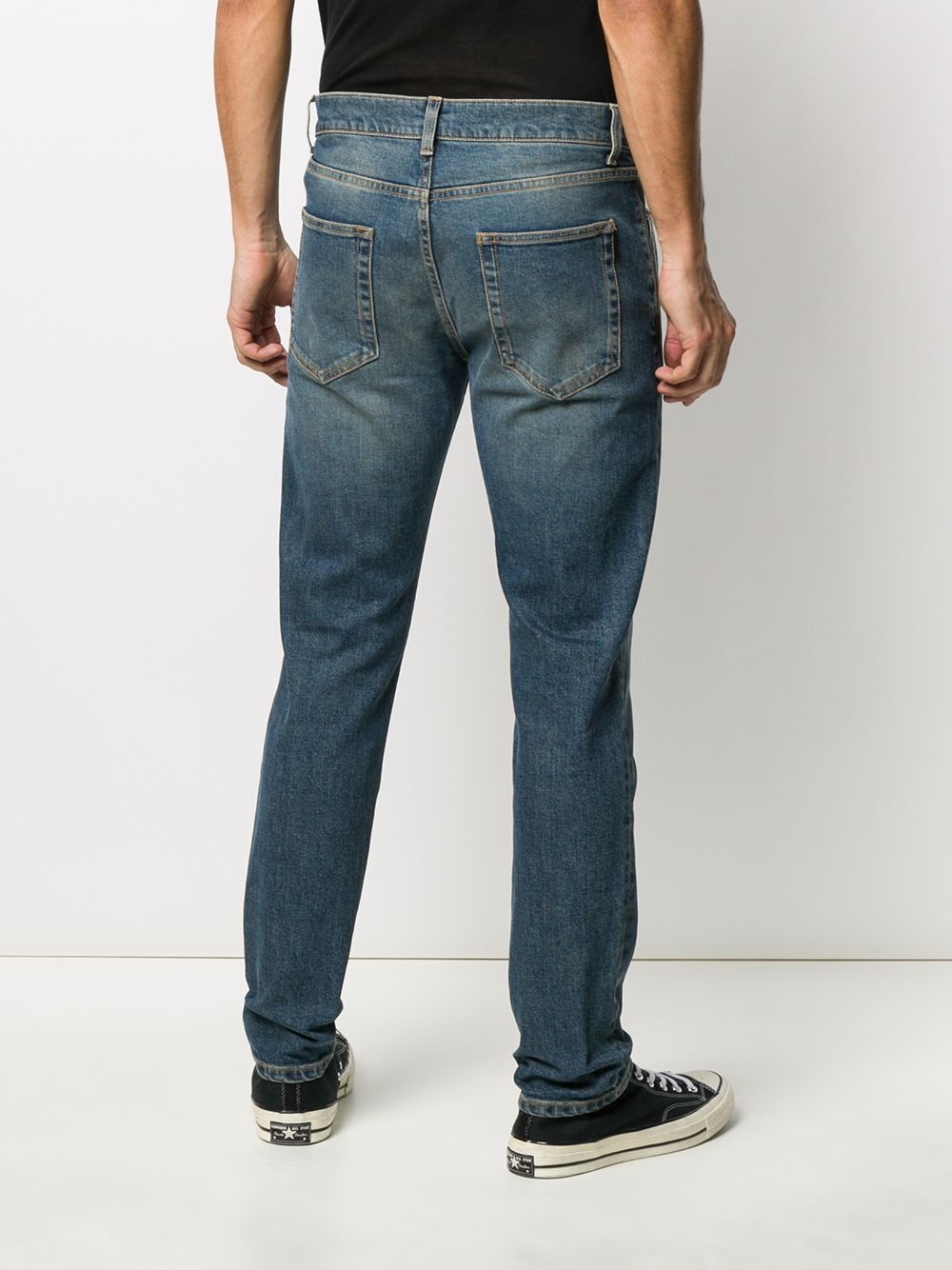 фото Saint laurent джинсы с эффектом потертости