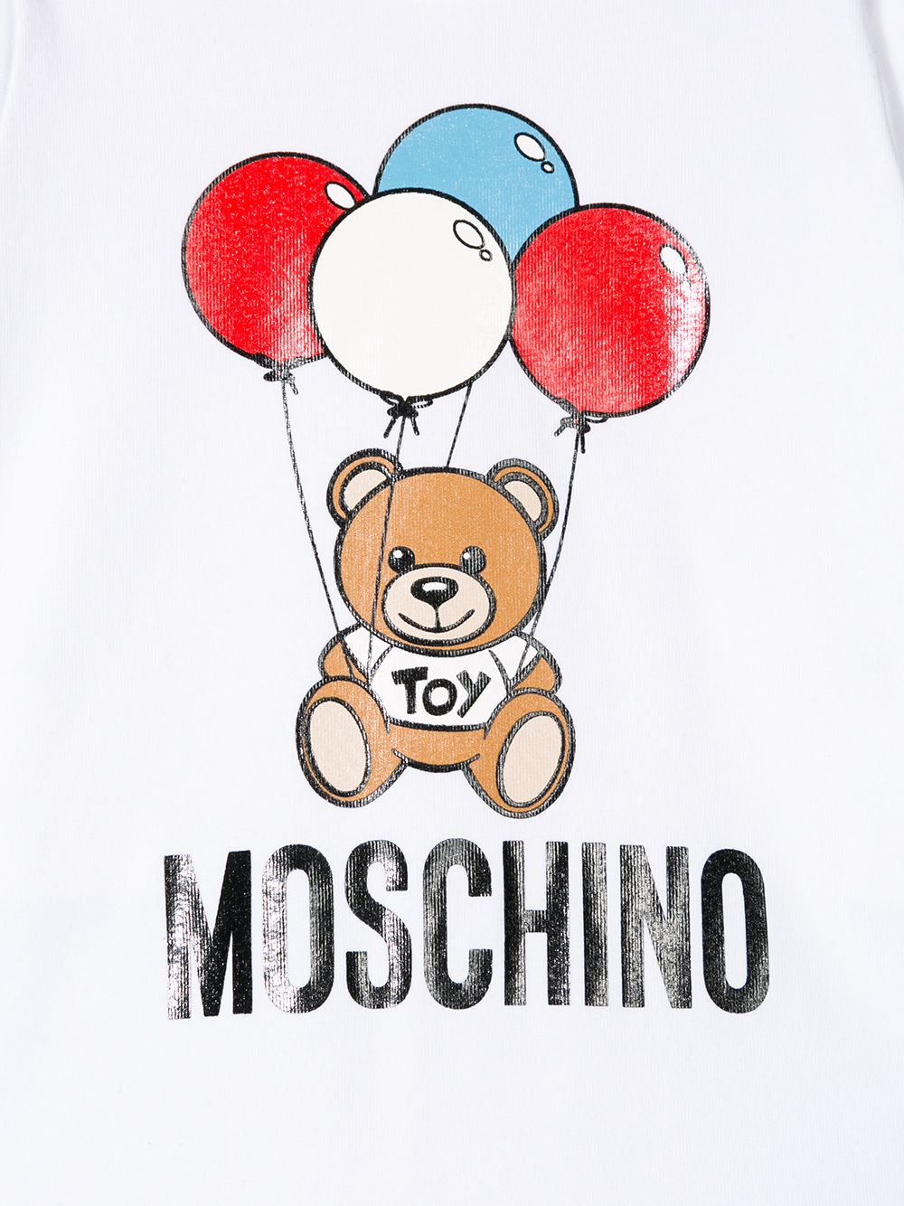 фото Moschino kids комплект из комбинезонов с шапкой и нагрудником