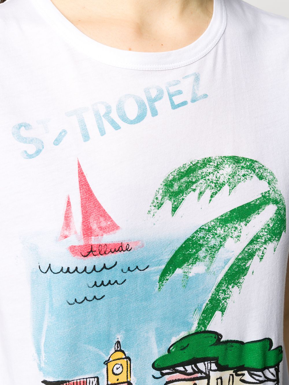 фото Allude футболка с принтом st. tropez