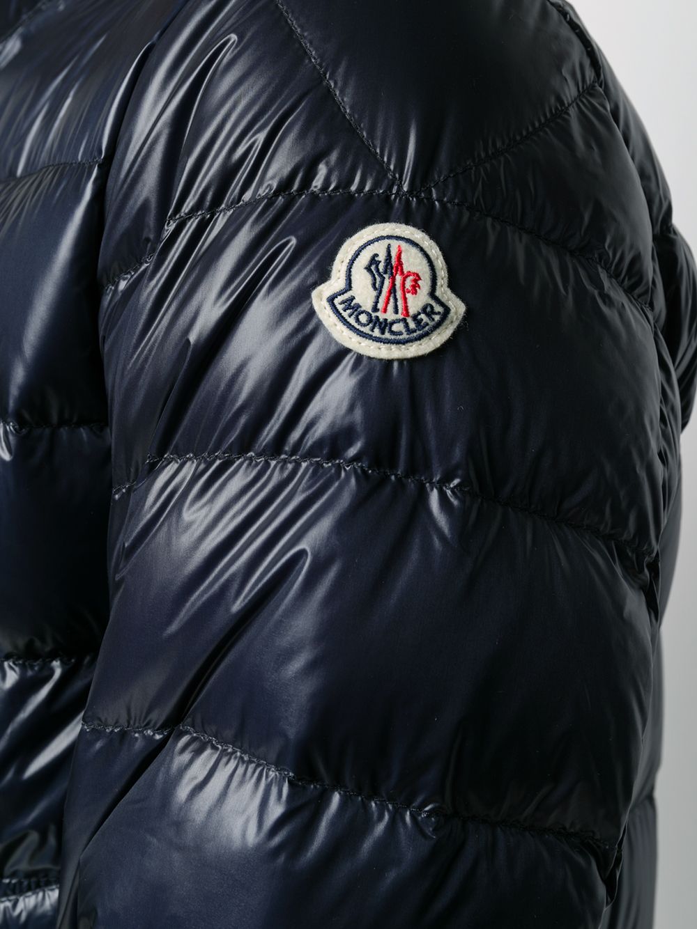 фото Moncler стеганая куртка с высоким воротником