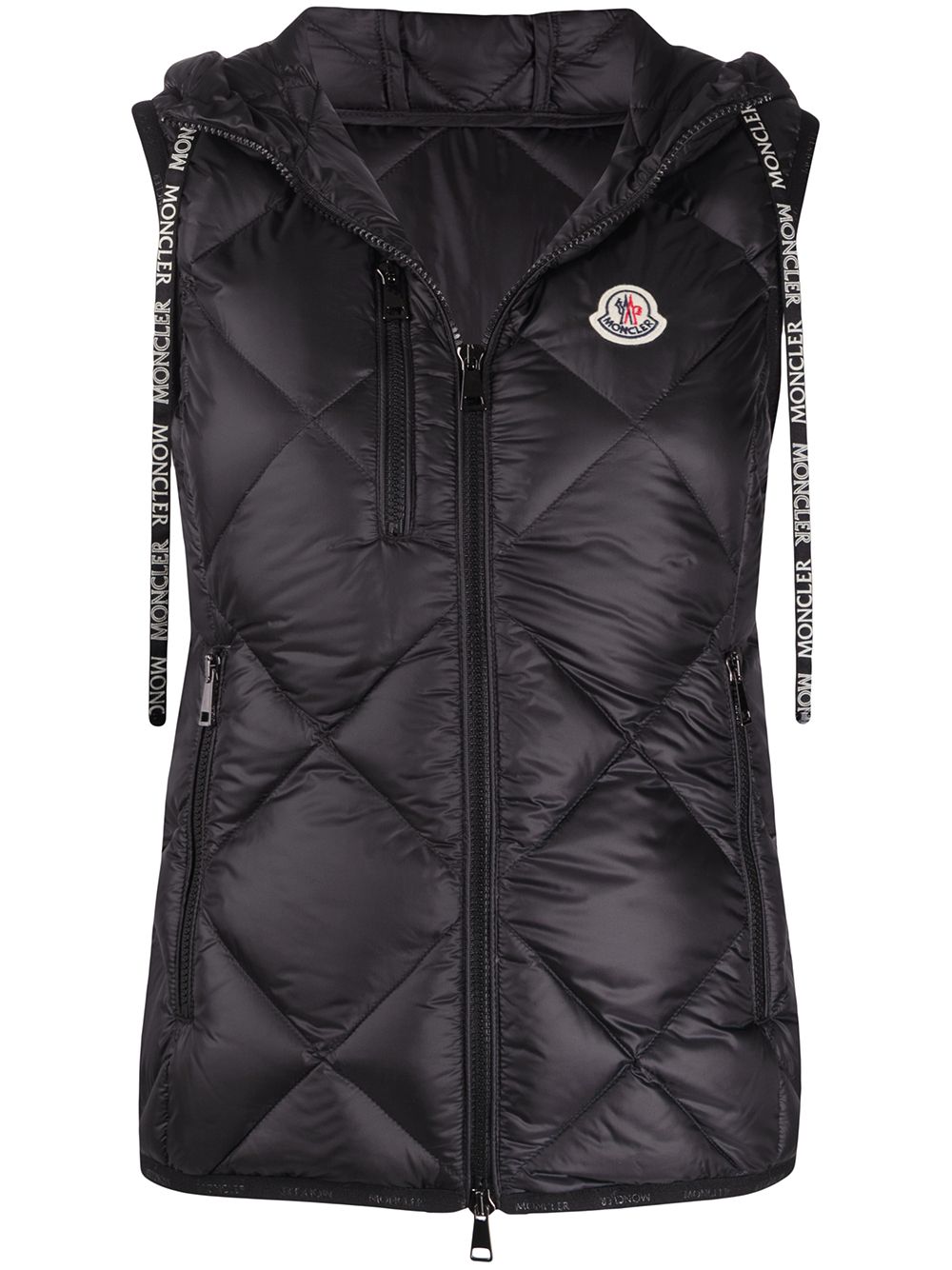 фото Moncler стеганый жилет с логотипом