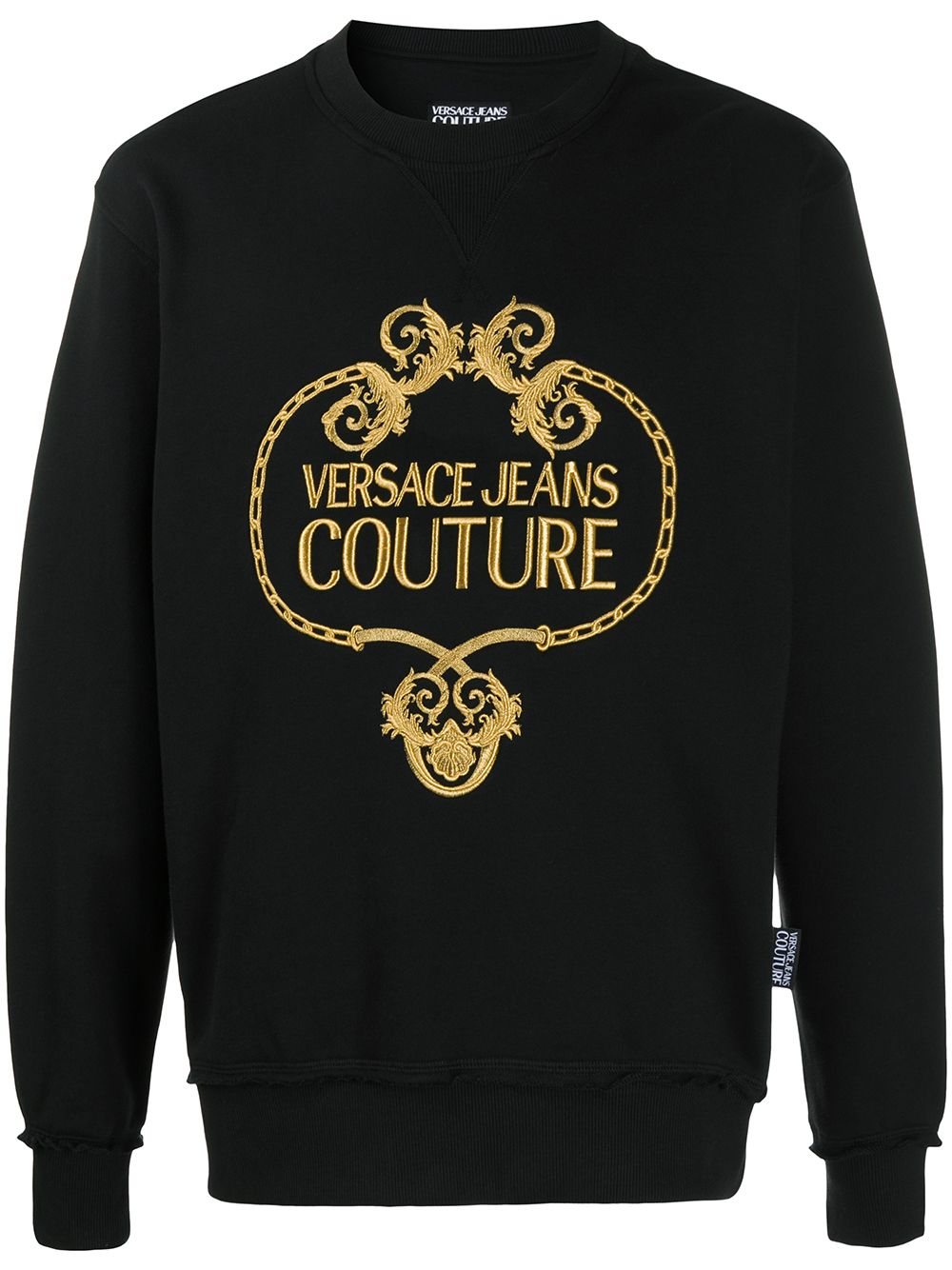 фото Versace jeans couture свитер с логотипом и длинными рукавами