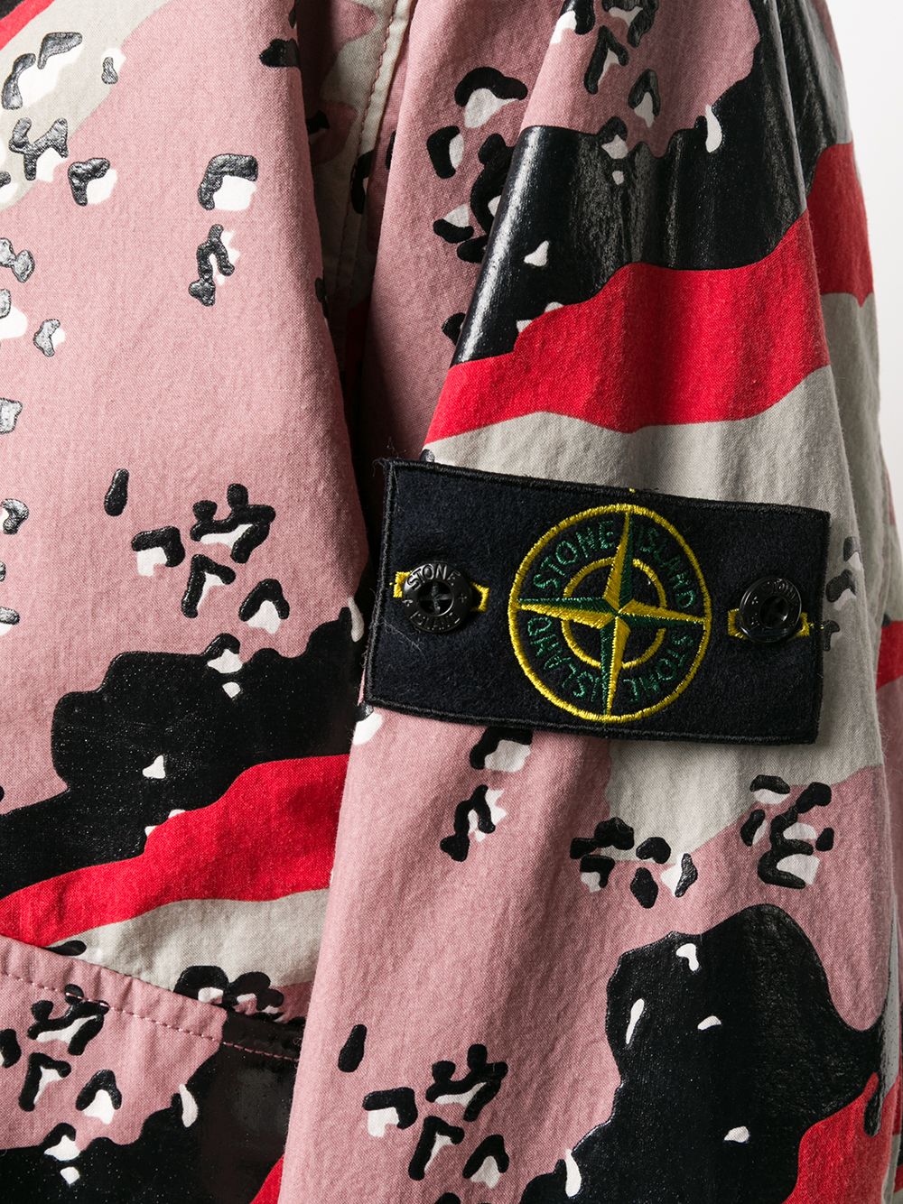 фото Stone island куртка с абстрактным принтом