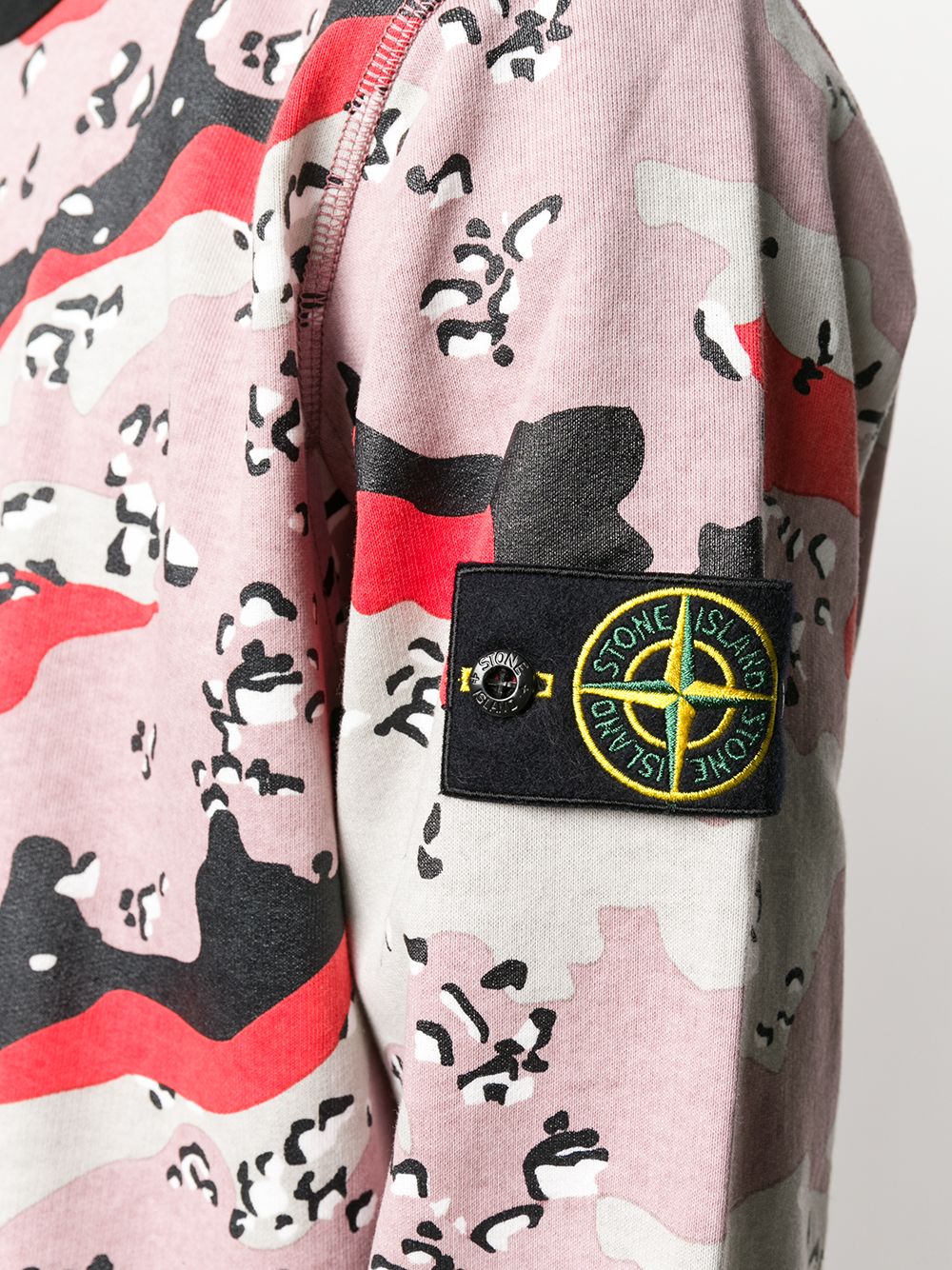 фото Stone island толстовка с абстрактным принтом