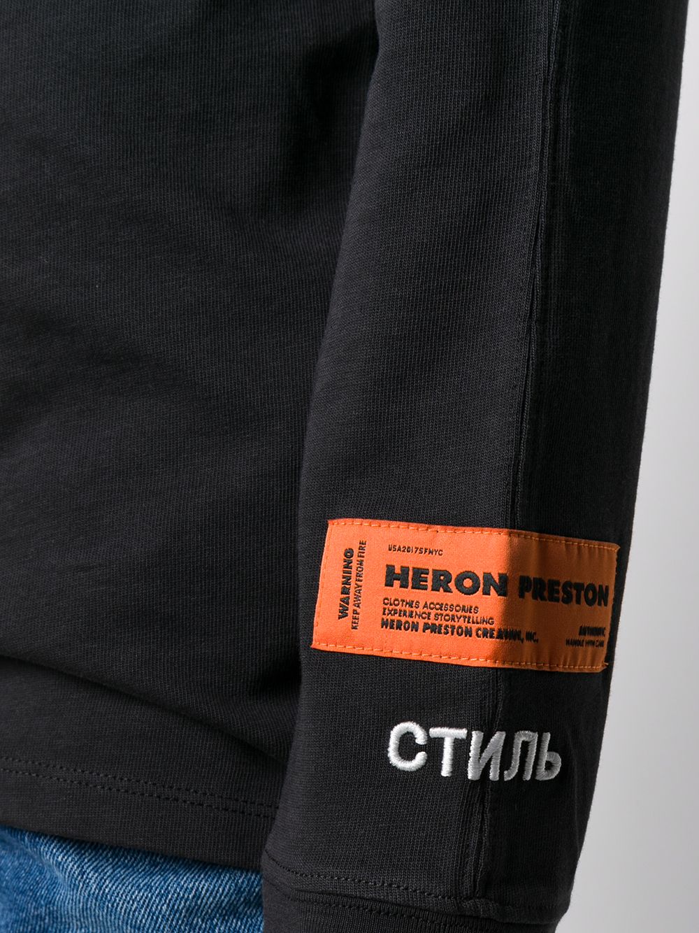 фото Heron preston толстовка с вышитым логотипом