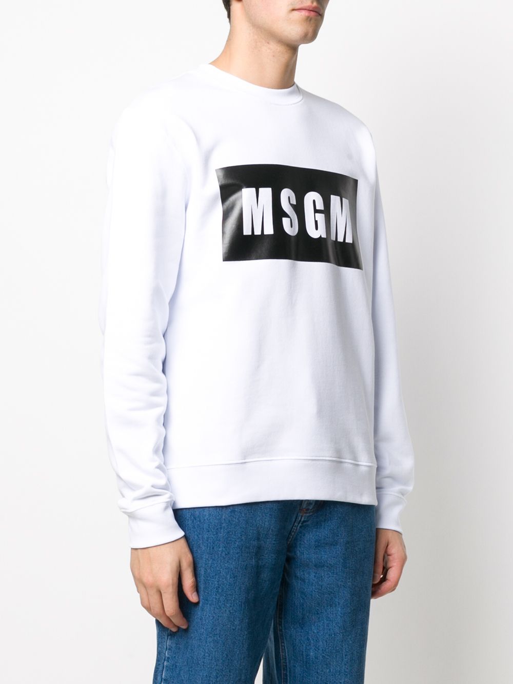 фото Msgm толстовка с графичным логотипом