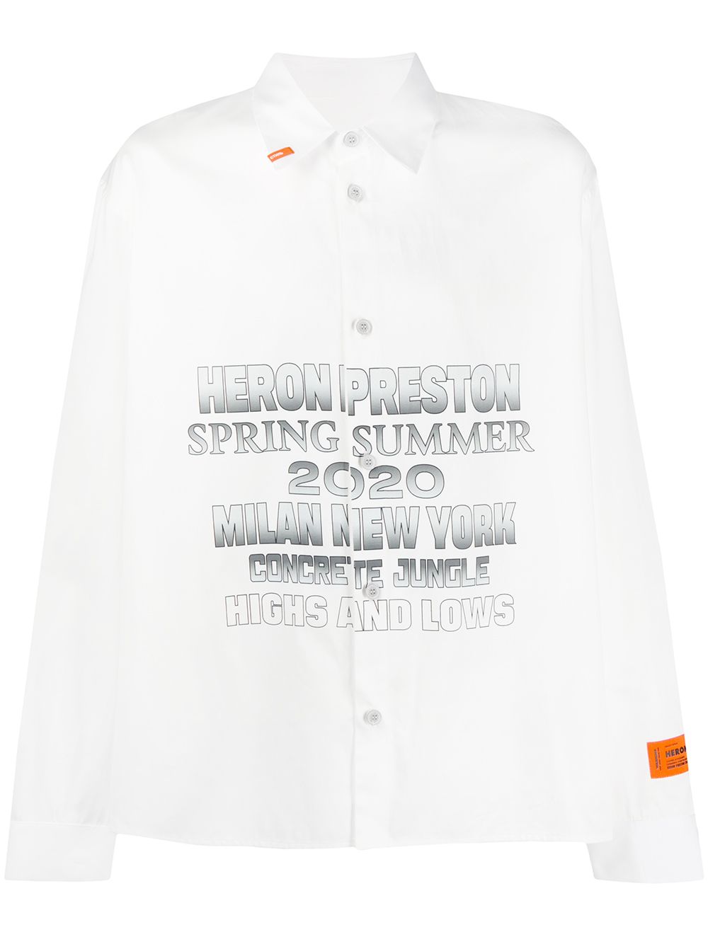 фото Heron preston рубашка с логотипом