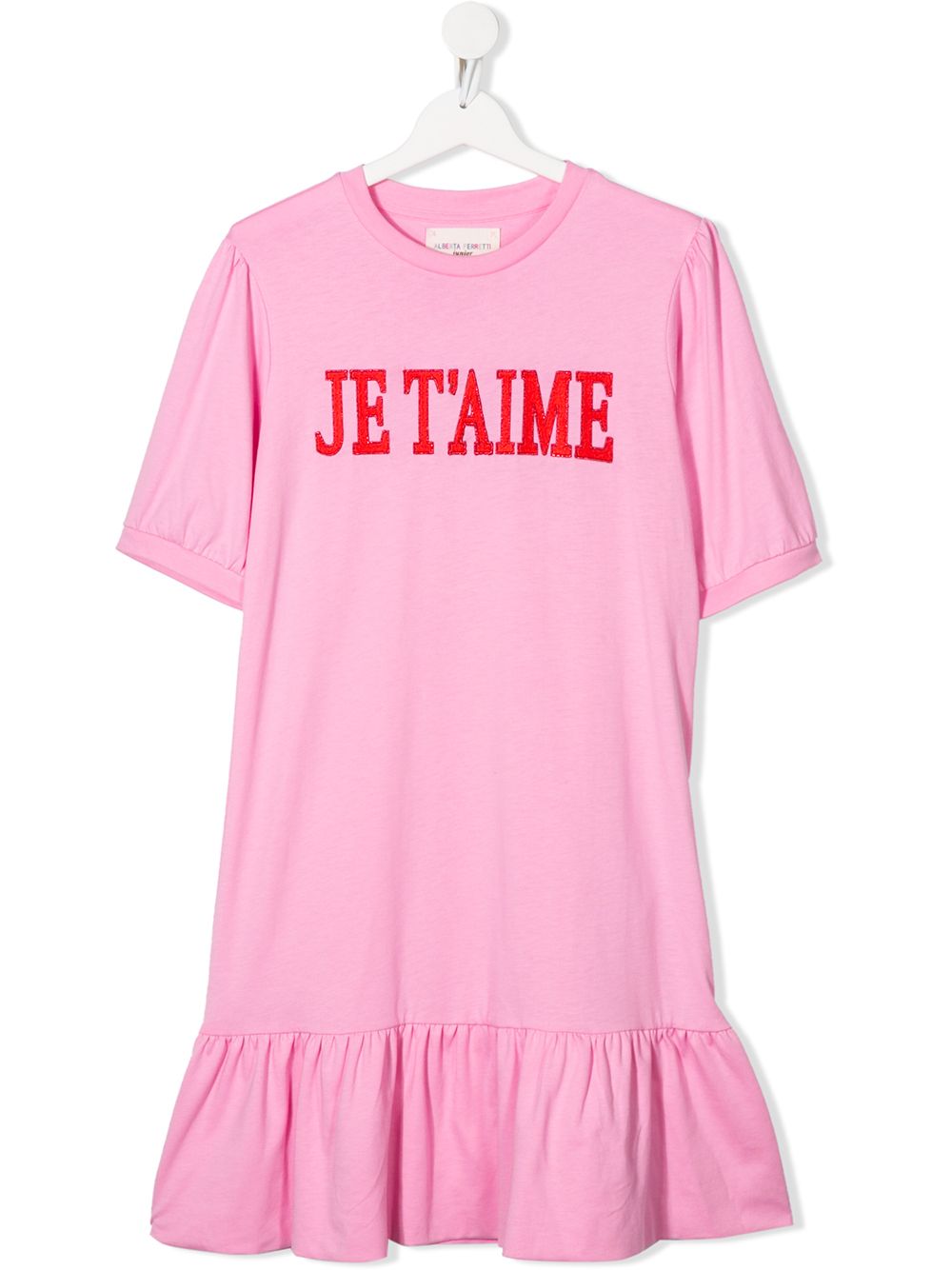 фото Alberta ferretti kids платье миди je t'aime