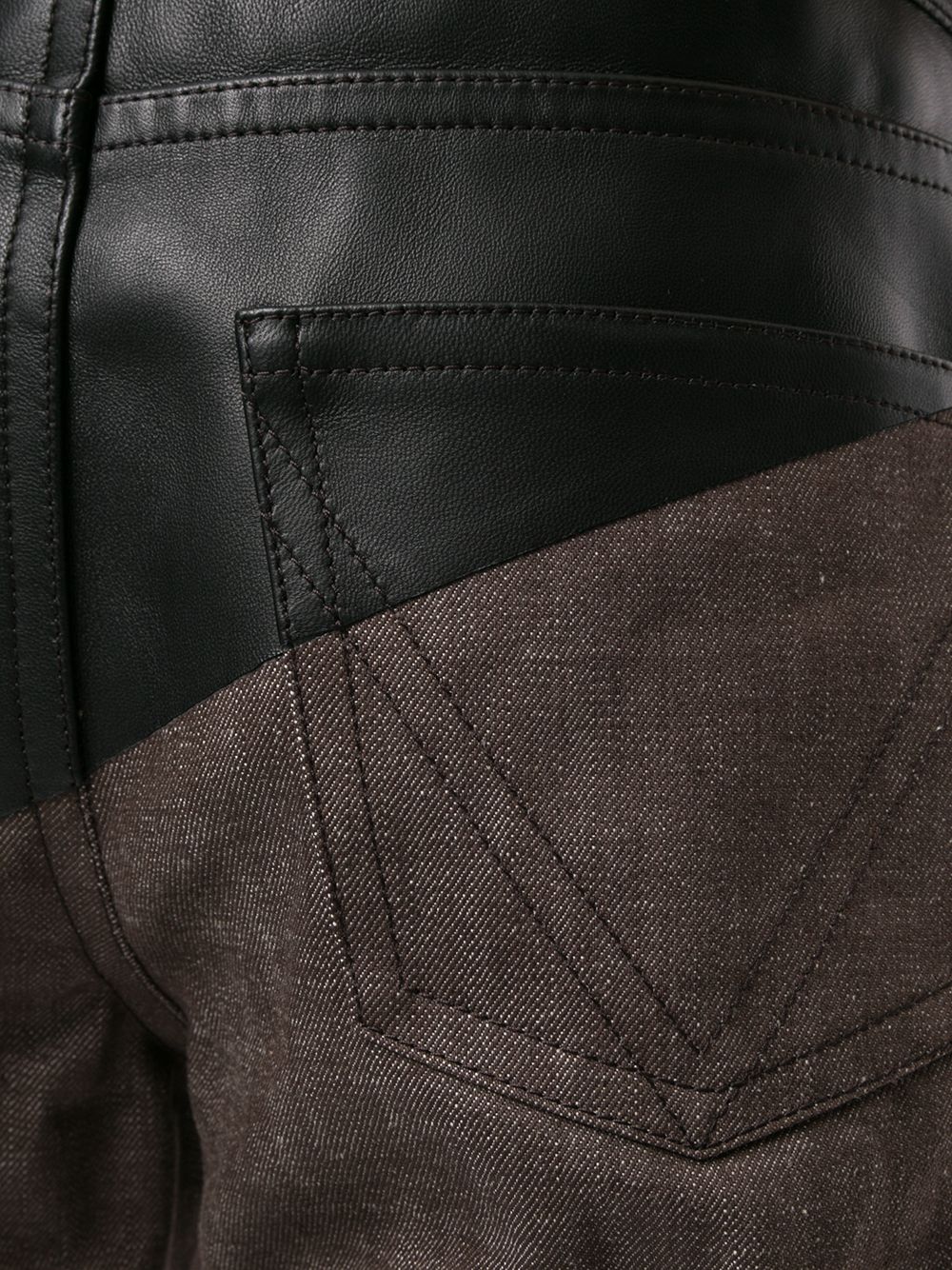 фото Bottega veneta джинсы прямого кроя со вставками