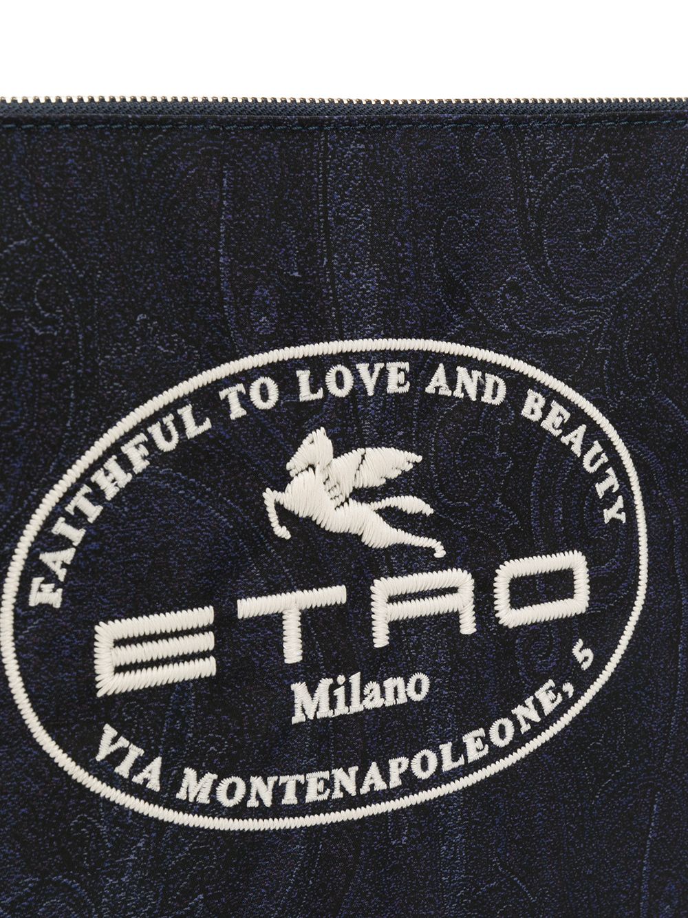 фото Etro клатч с принтом пейсли и вышивкой