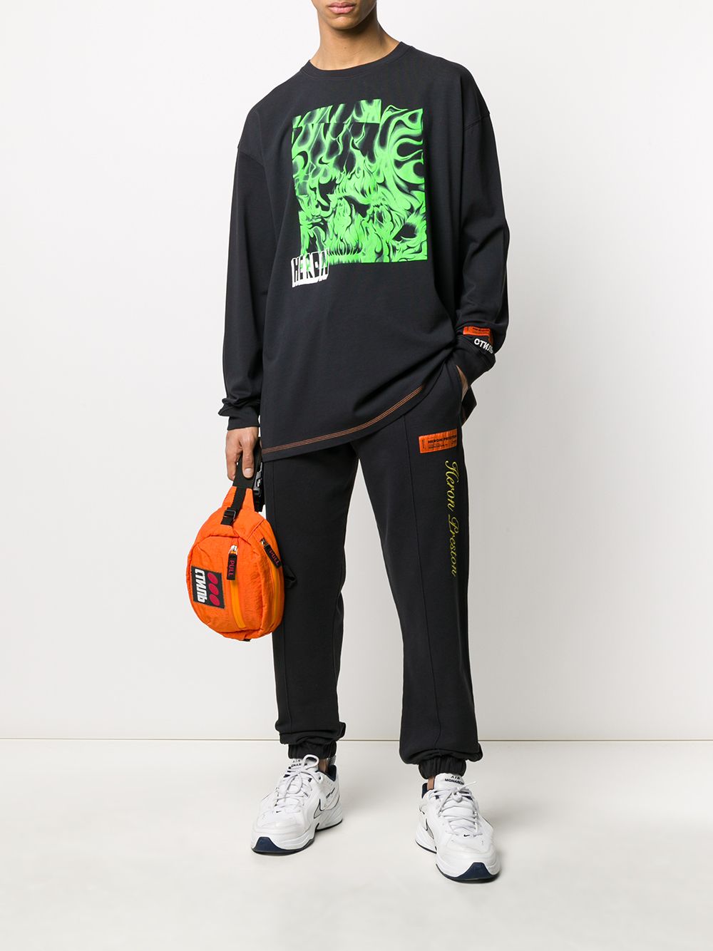 фото Heron preston футболка с принтом