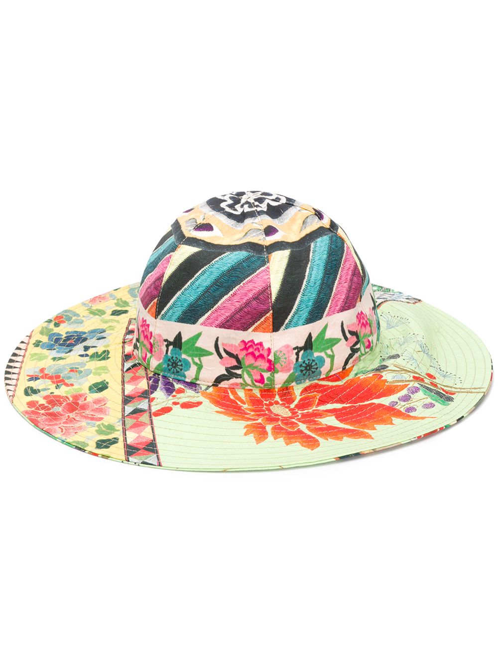 фото Etro шляпа с цветочным принтом