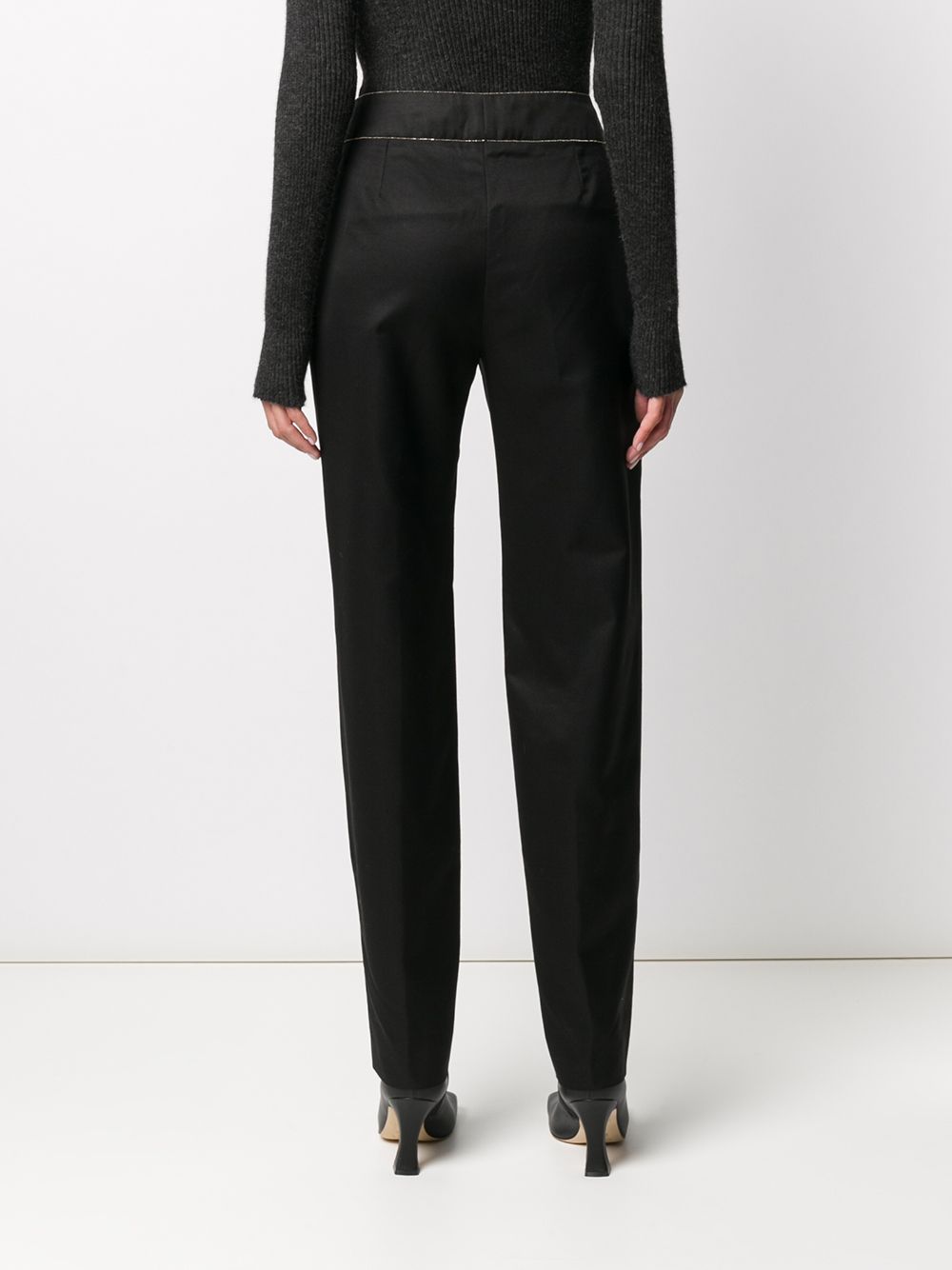 фото Chanel pre-owned tapered belted trousers