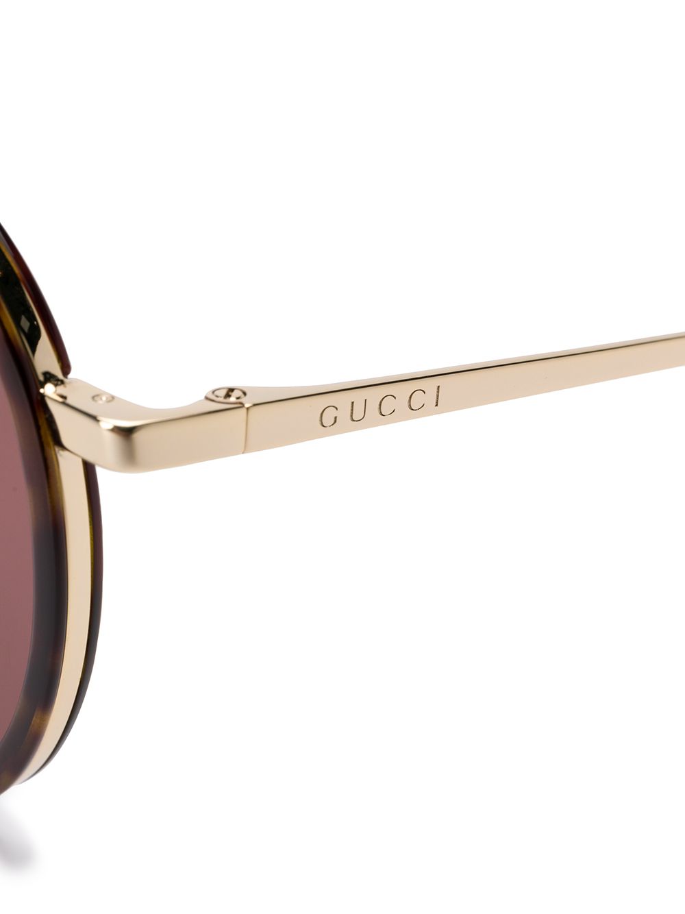 фото Gucci eyewear солнцезащитные очки в круглой оправе