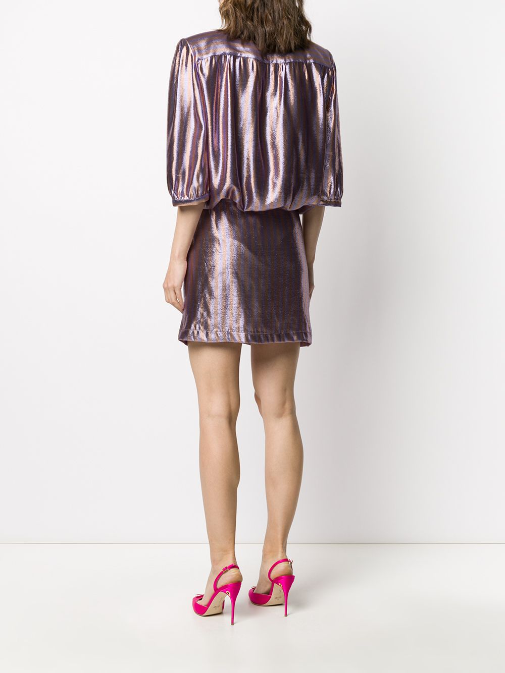 фото Nervi платье chloe с эффектом металлик