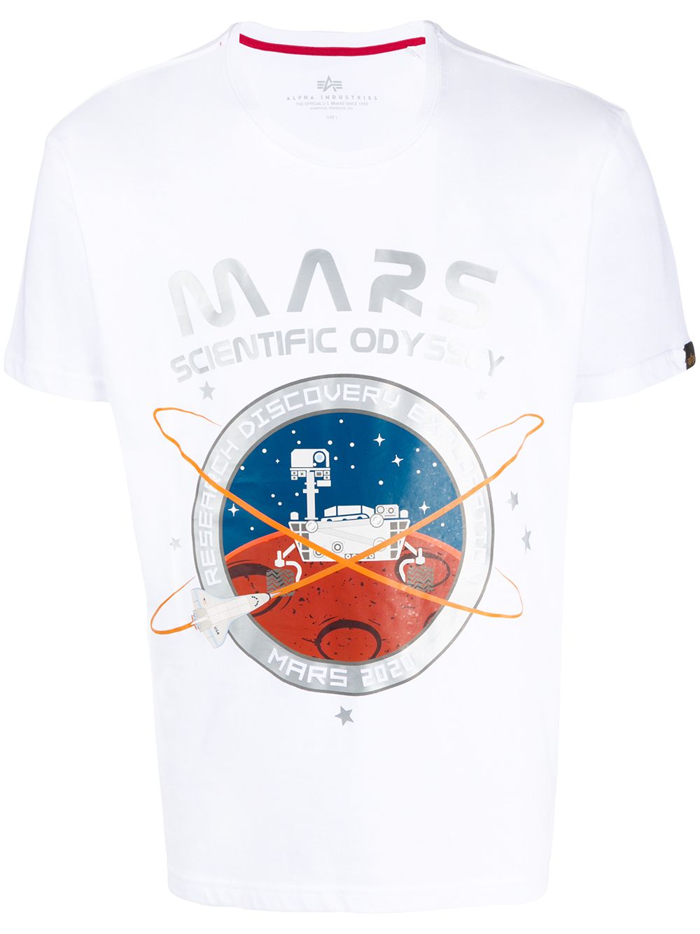 фото Alpha industries футболка с принтом mars